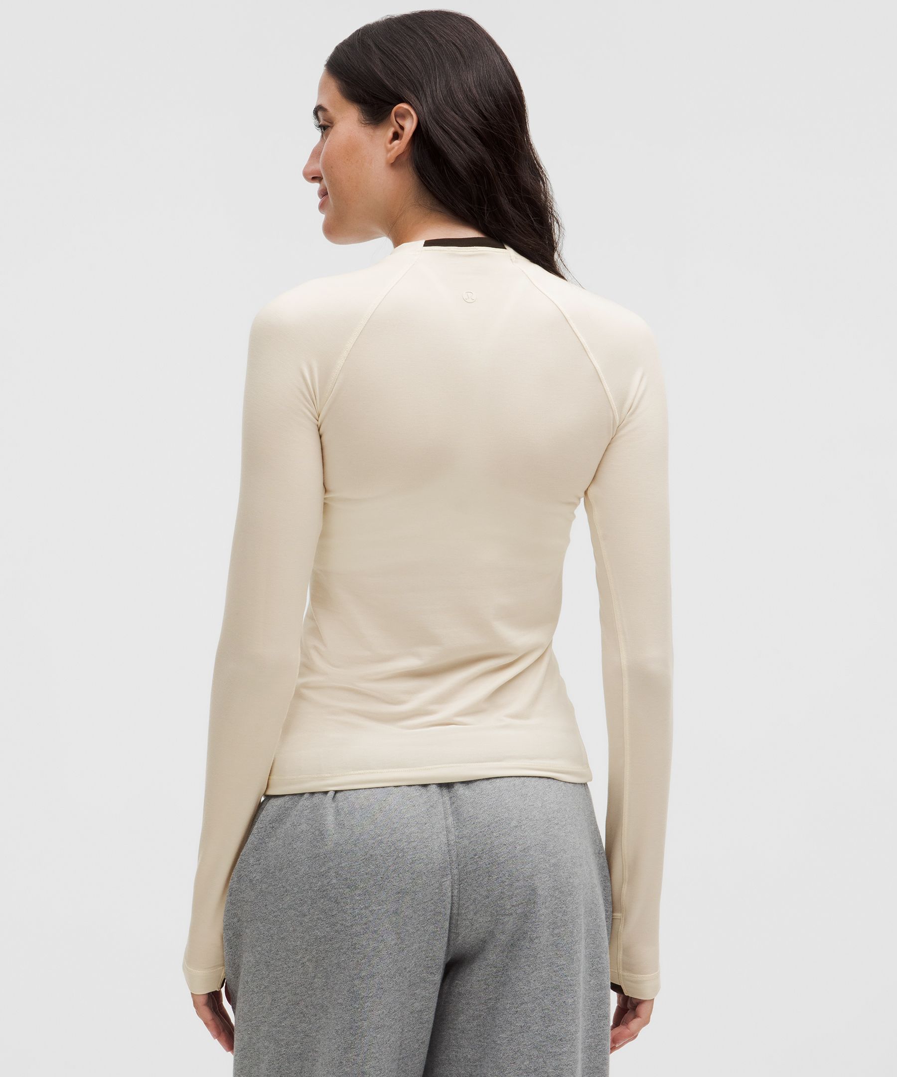 Lululemon Jersey Crewneck Base Layer In White