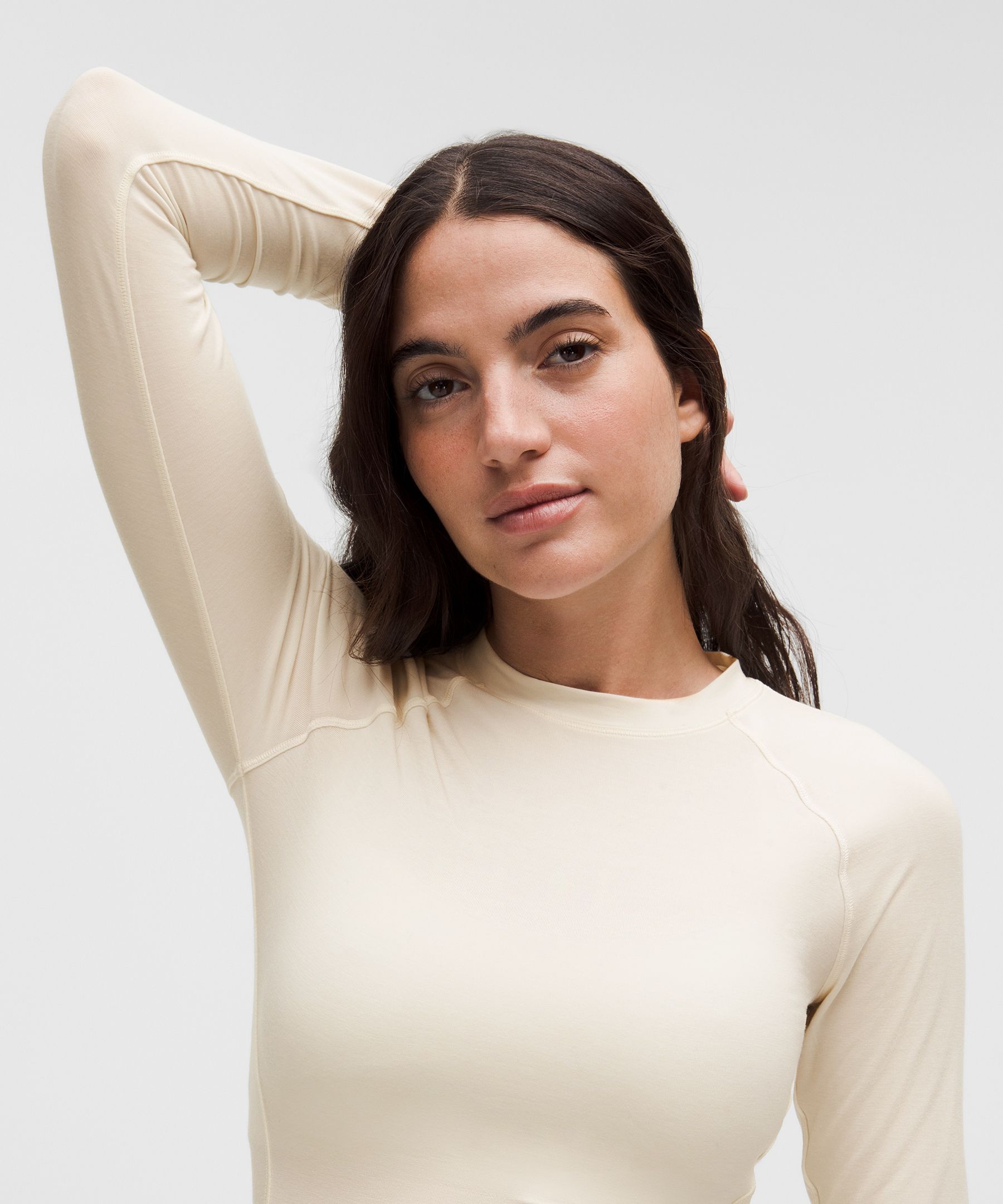 Lululemon Jersey Crewneck Base Layer In White