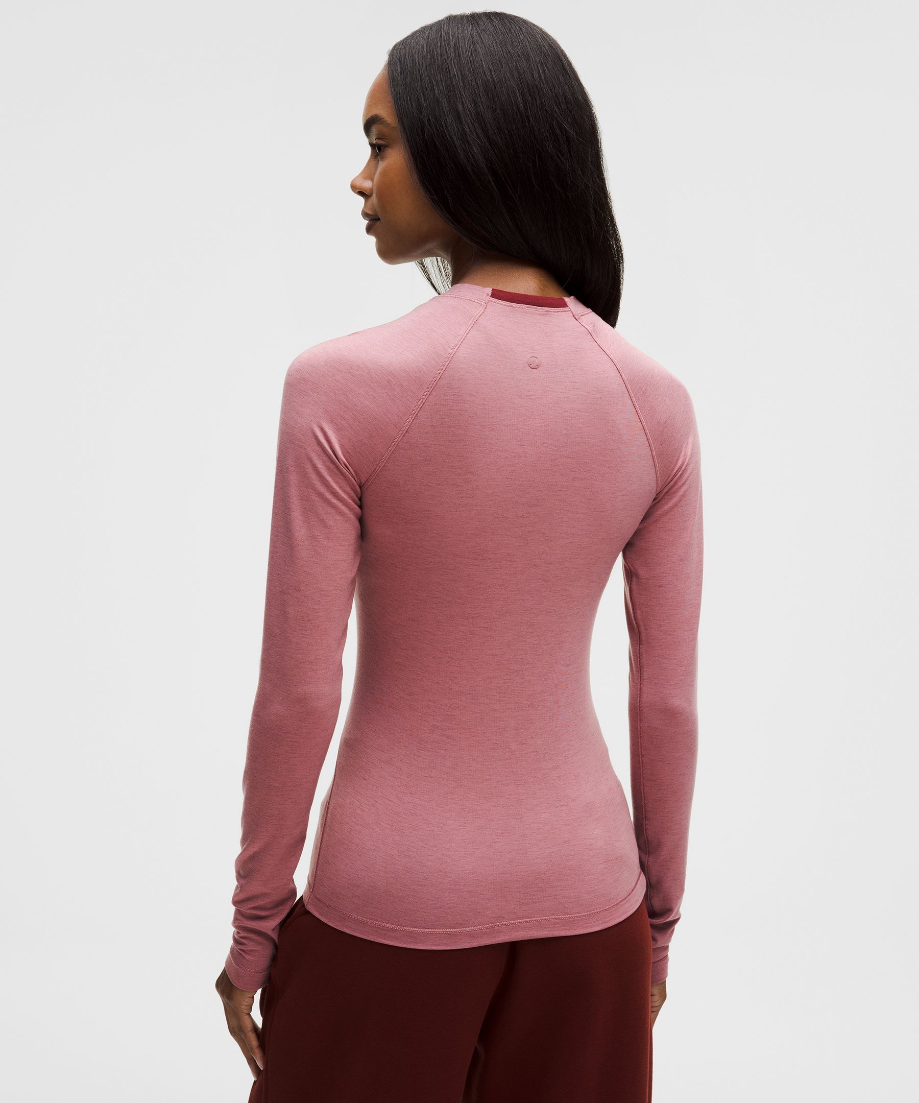 Lululemon Jersey Crewneck Base Layer In Pink