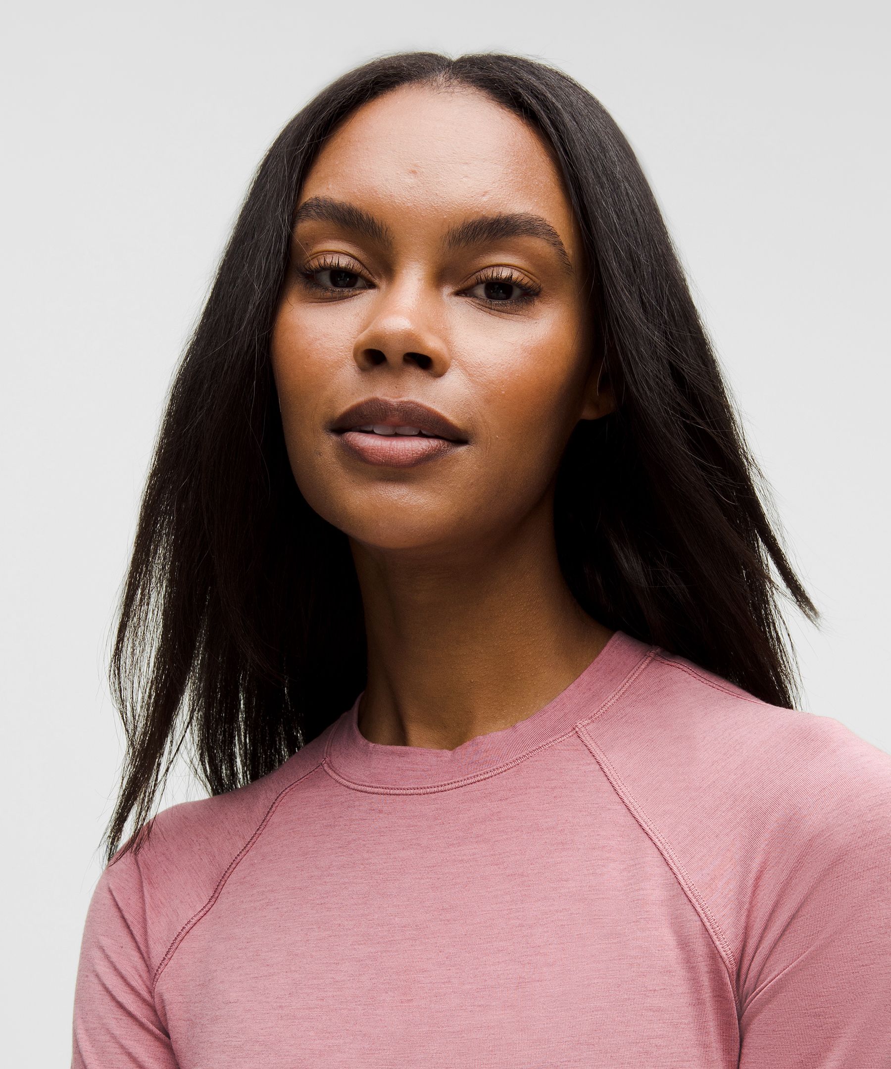 Lululemon Jersey Crewneck Base Layer In Pink