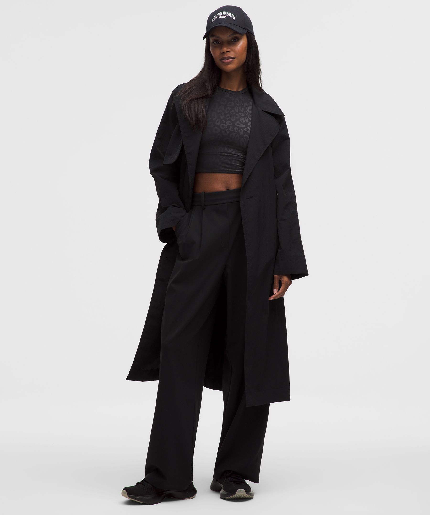 Lululemon Wundermost Ultra-soft Nulu Crewneck Cropped T-shirt In Black