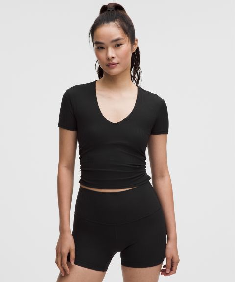 Женская футболка Lululemon All It Takes Ribbed Nulu V-Neck