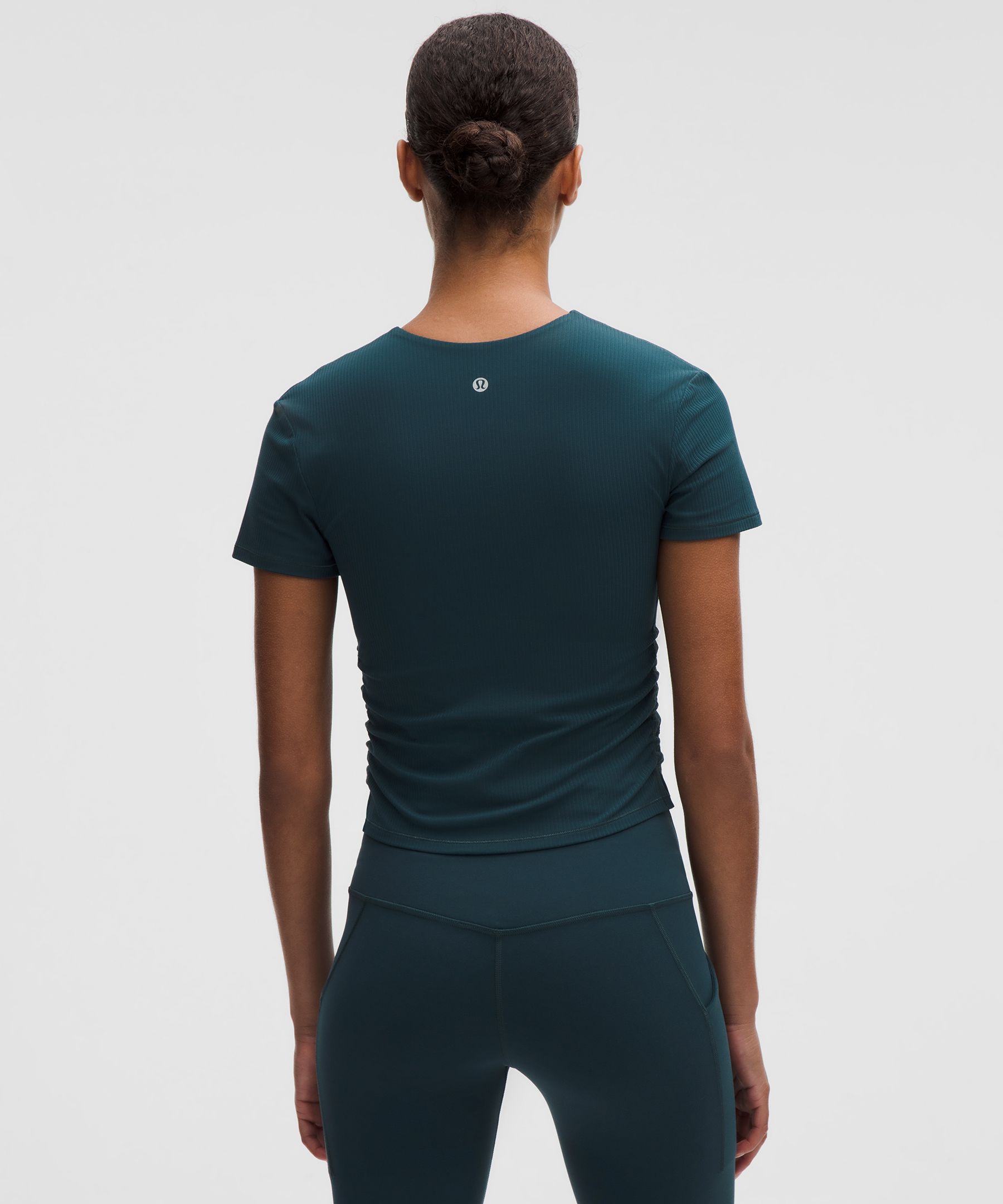 Lululemon All It Takes Ribbed Nulu V-neck T-shirt In Blue