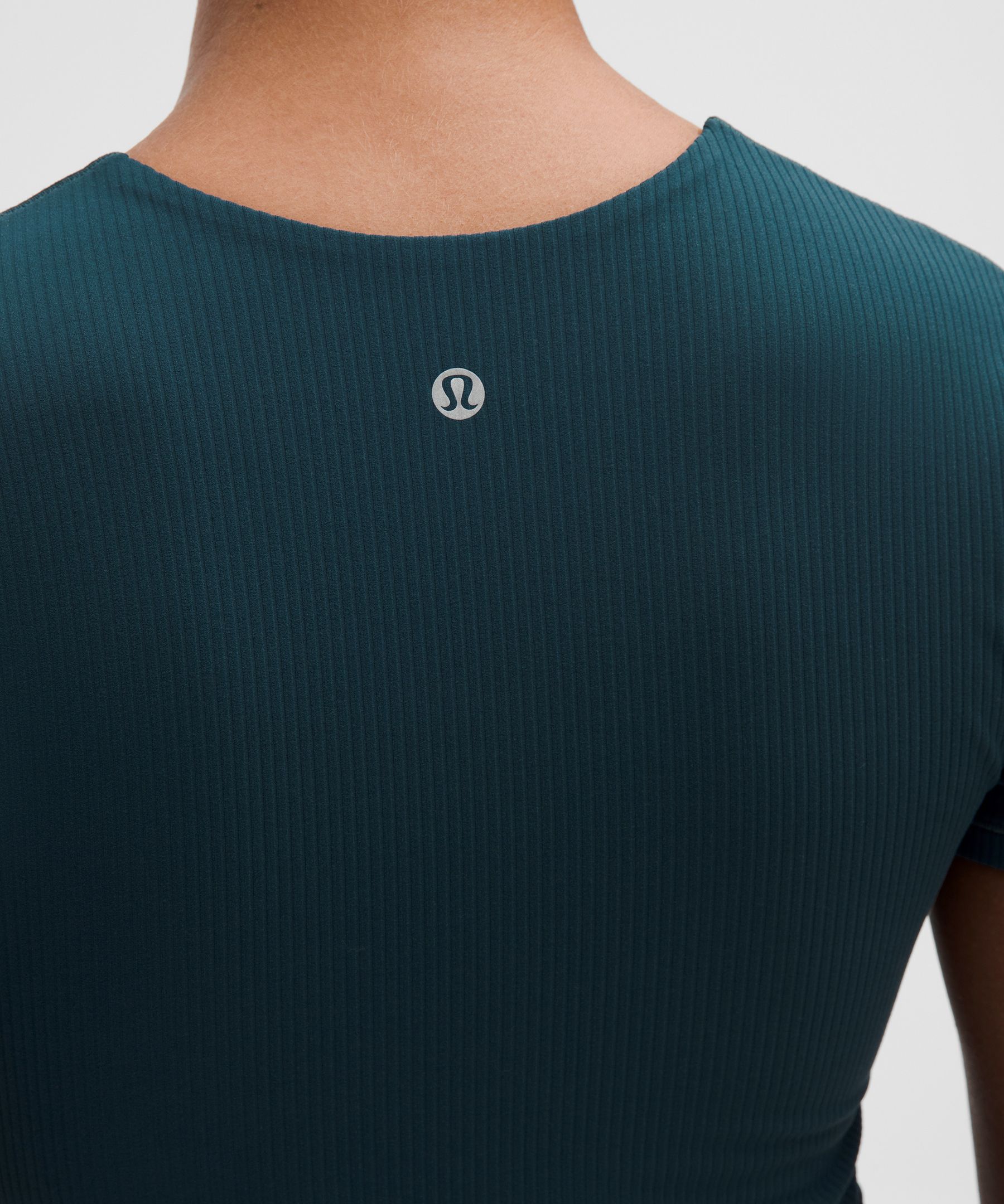 Lululemon All It Takes Ribbed Nulu V-neck T-shirt In Blue