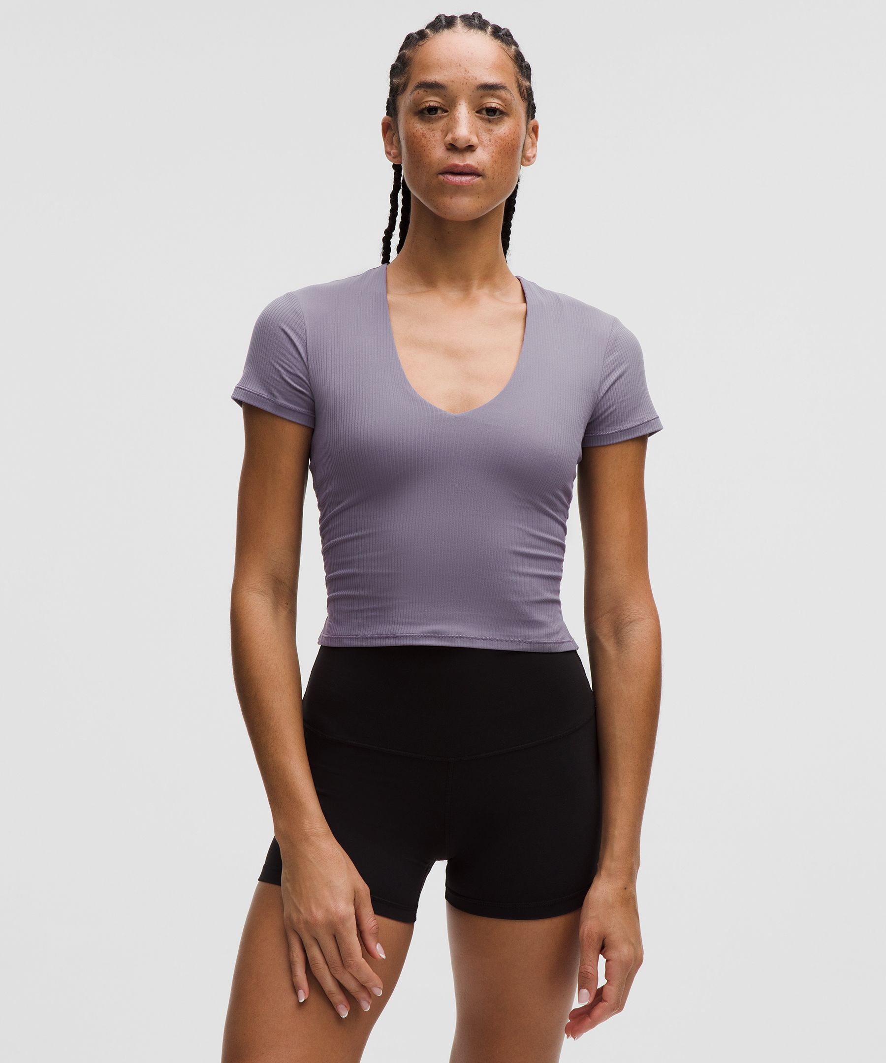 All It Takes Ribbed Nulu V-Neck T-Shirt
