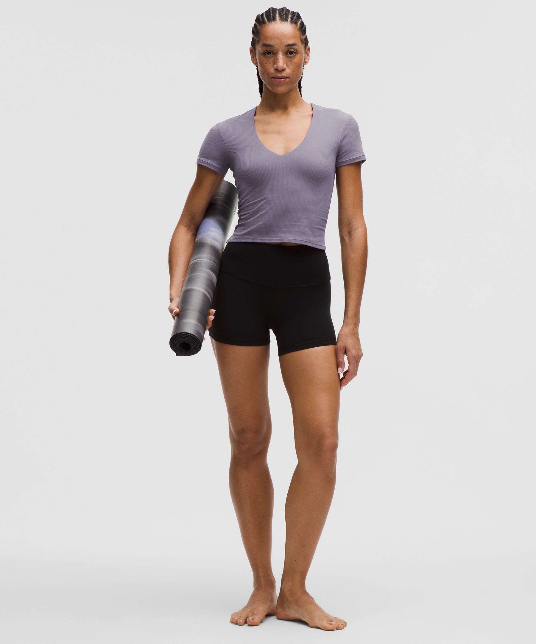 All It Takes Ribbed Nulu V-Neck T-Shirt