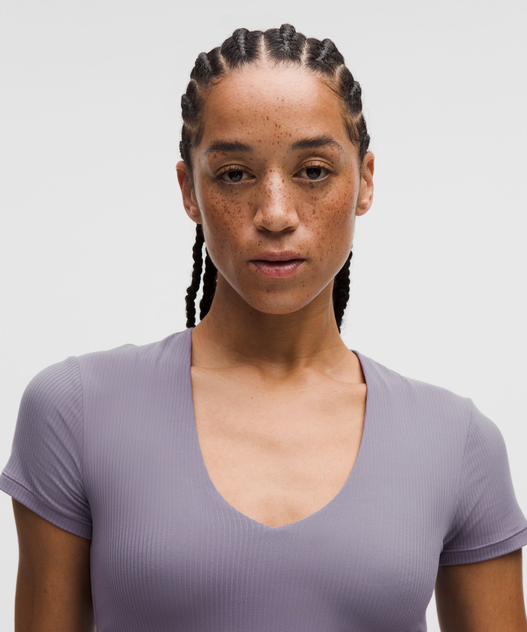 All It Takes Ribbed Nulu V-Neck T-Shirt