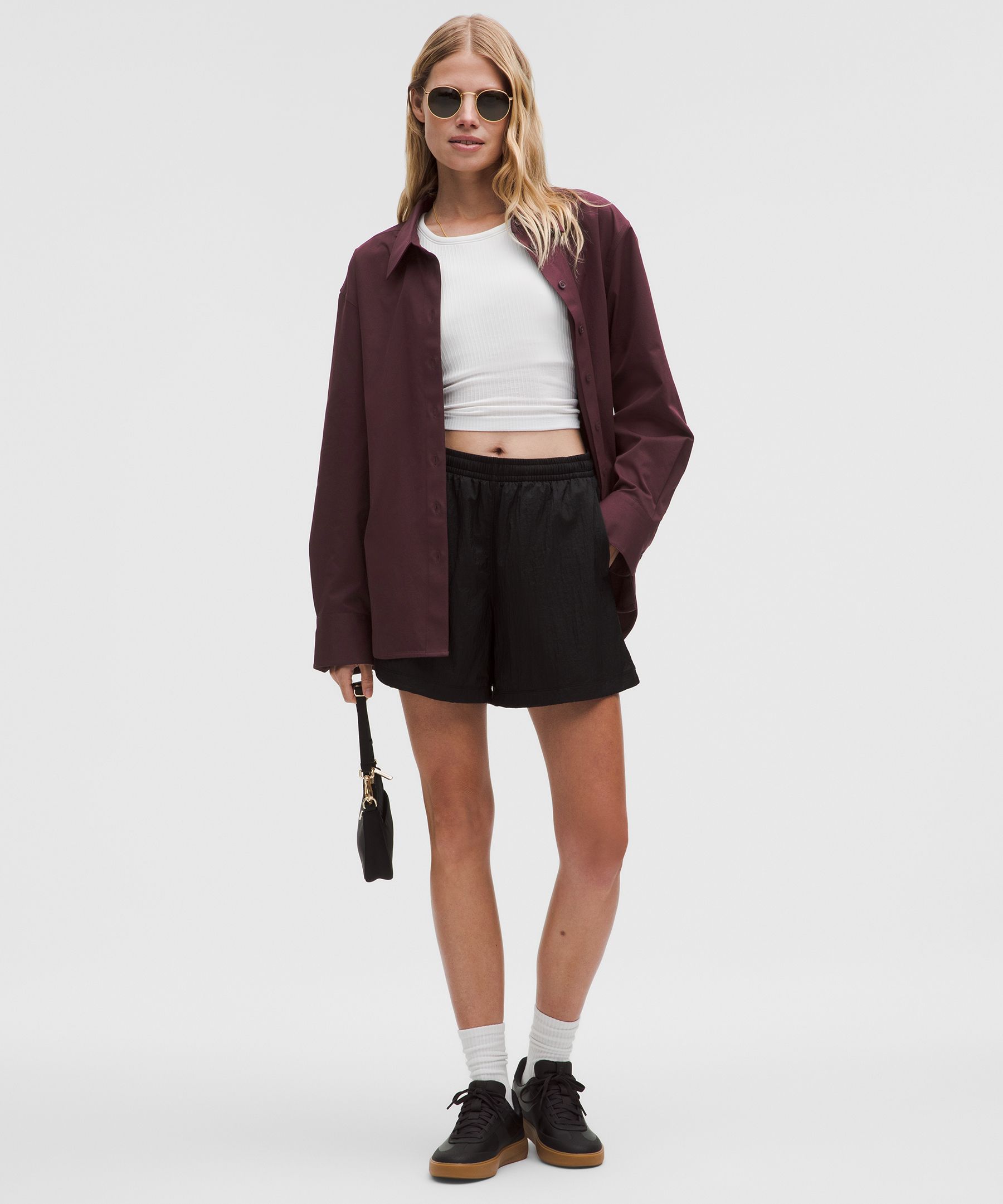Lululemon Woven Relaxed-fit Button-up Shirt