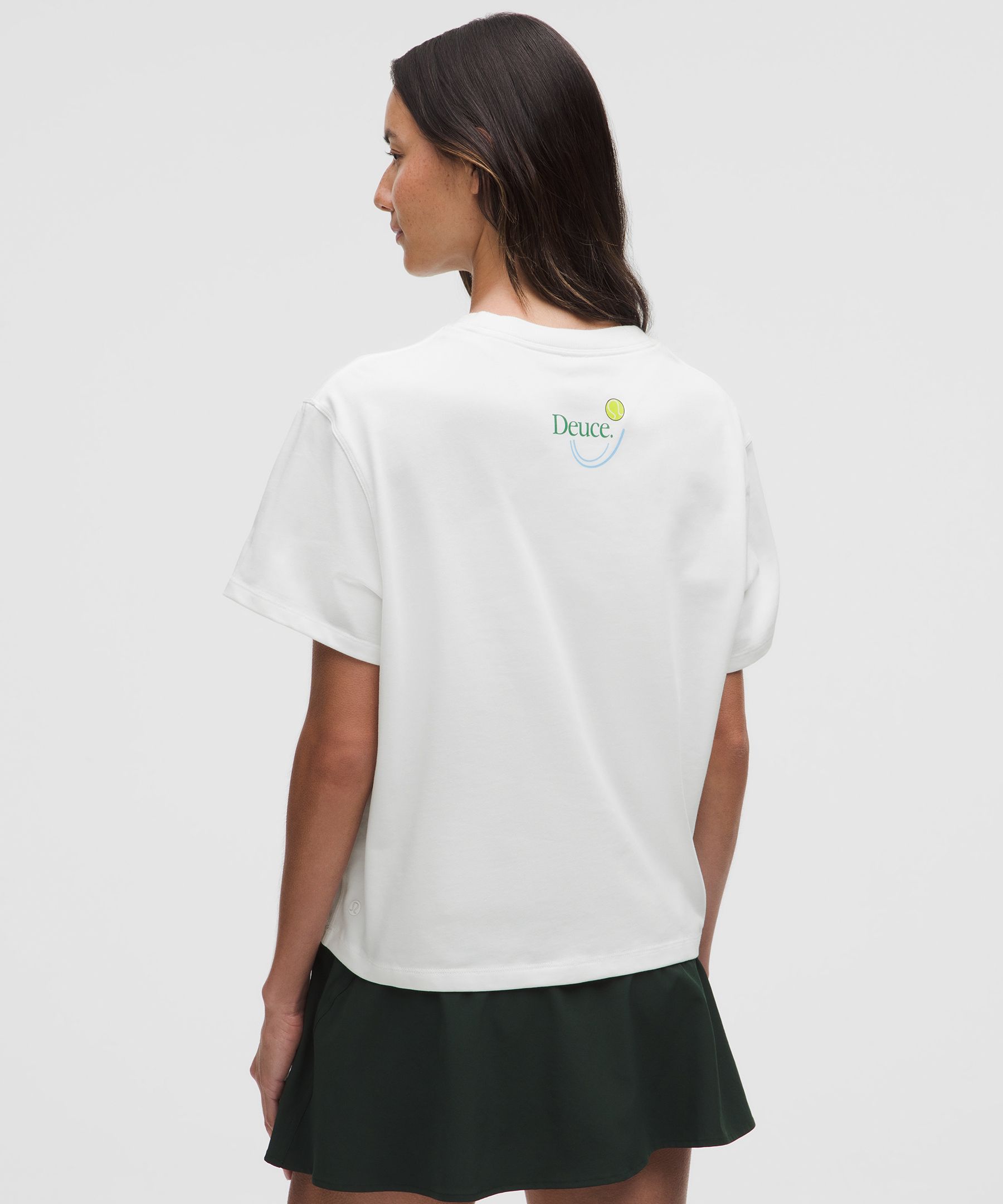 Lululemon Relaxed-fit Cotton Jersey T-shirt In White