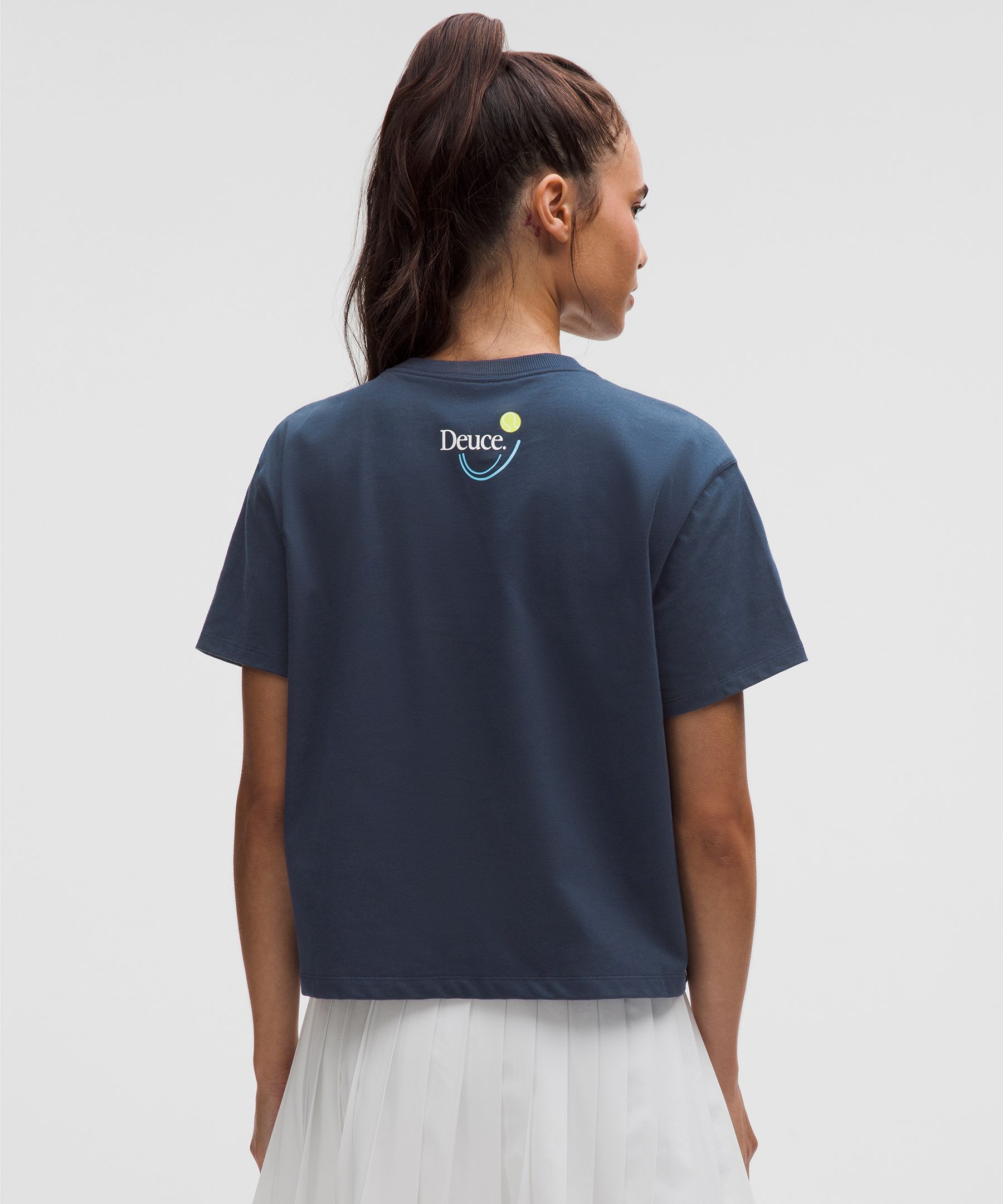 Lululemon Relaxed-fit Cotton Jersey T-shirt In Blue