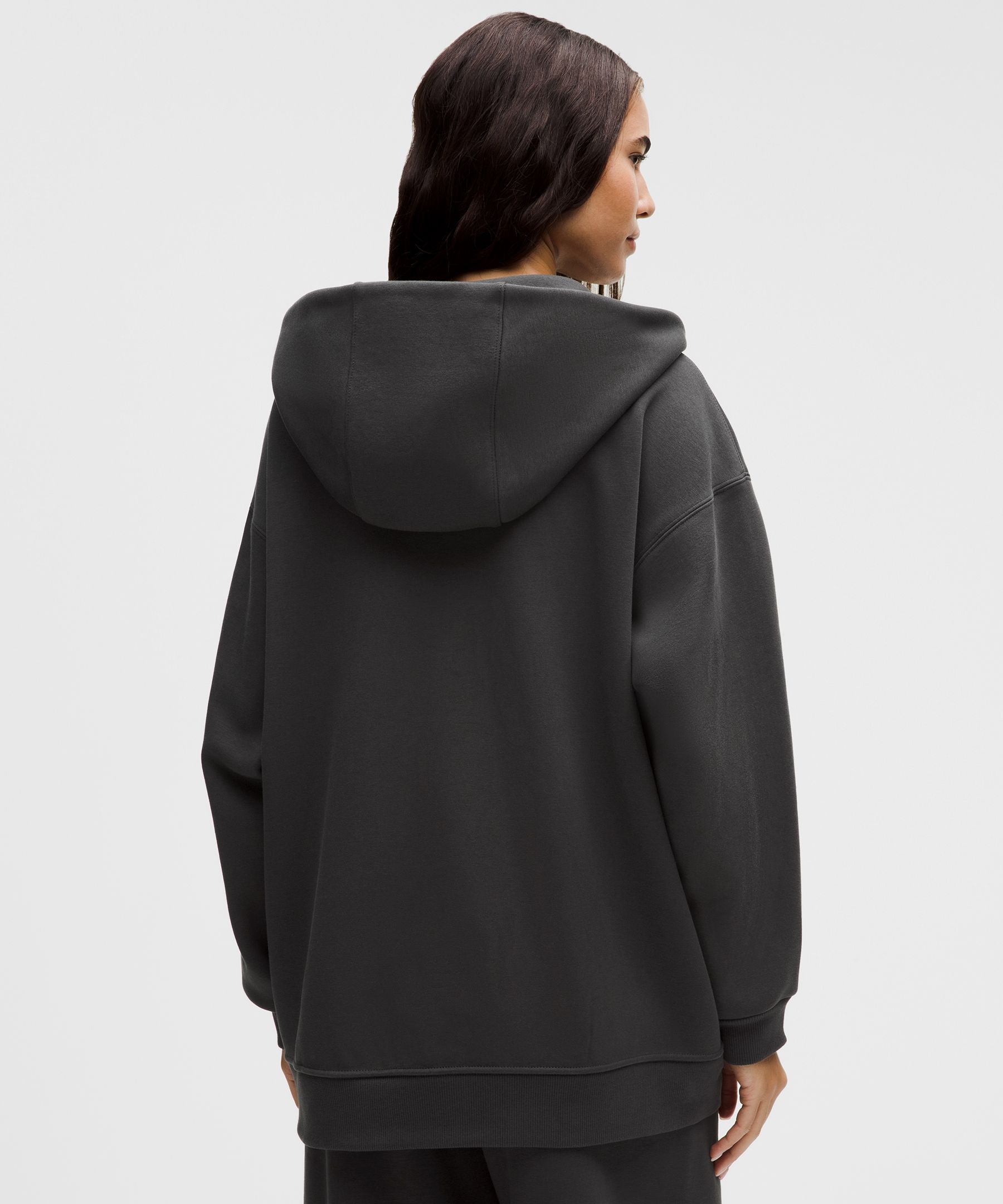 Lululemon Women's Big Cozy Ultra-oversized Full-zip Hoodie In Black