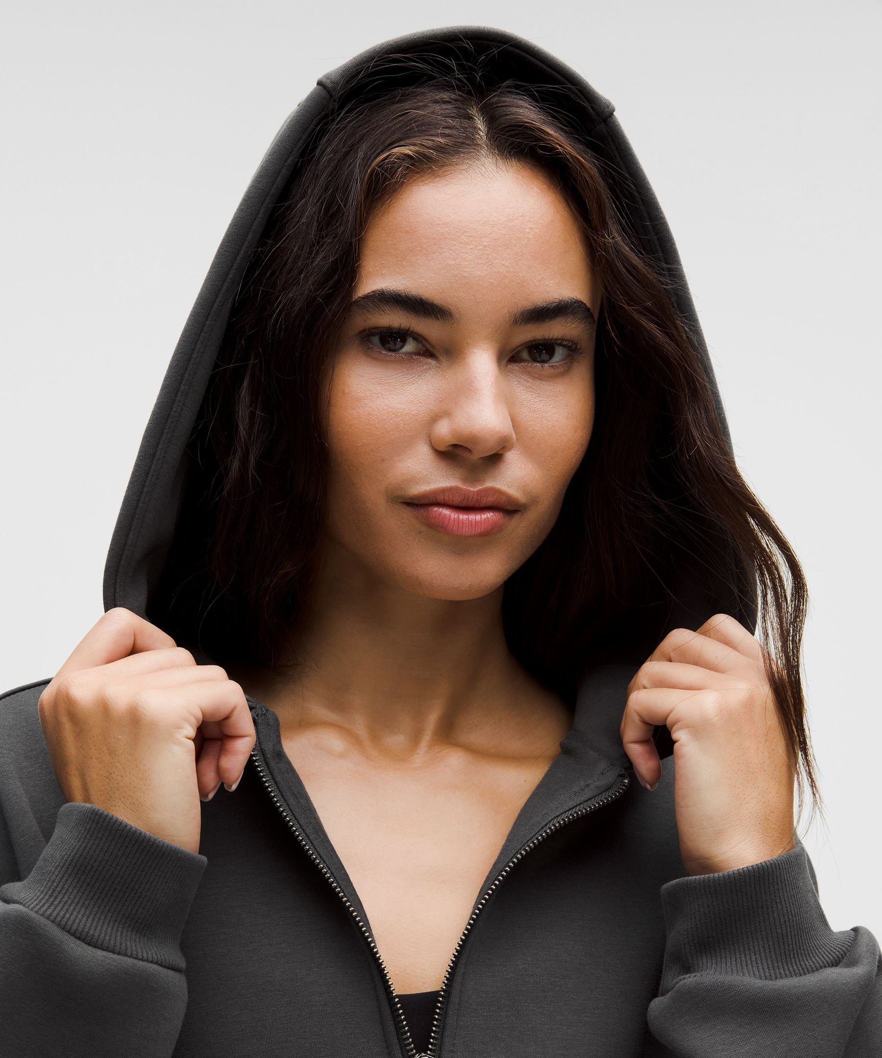 Lululemon Women's Big Cozy Ultra-oversized Full-zip Hoodie In Black