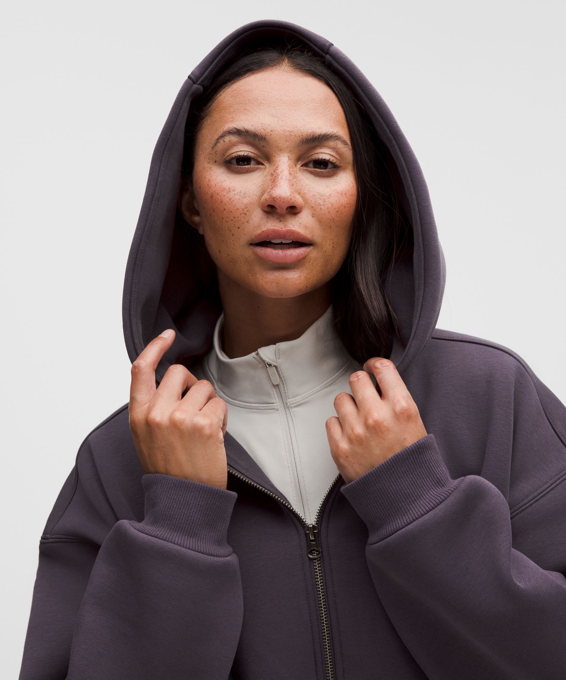 Lululemon Women's Big Cozy Ultra-oversized Full-zip Hoodie In Purple