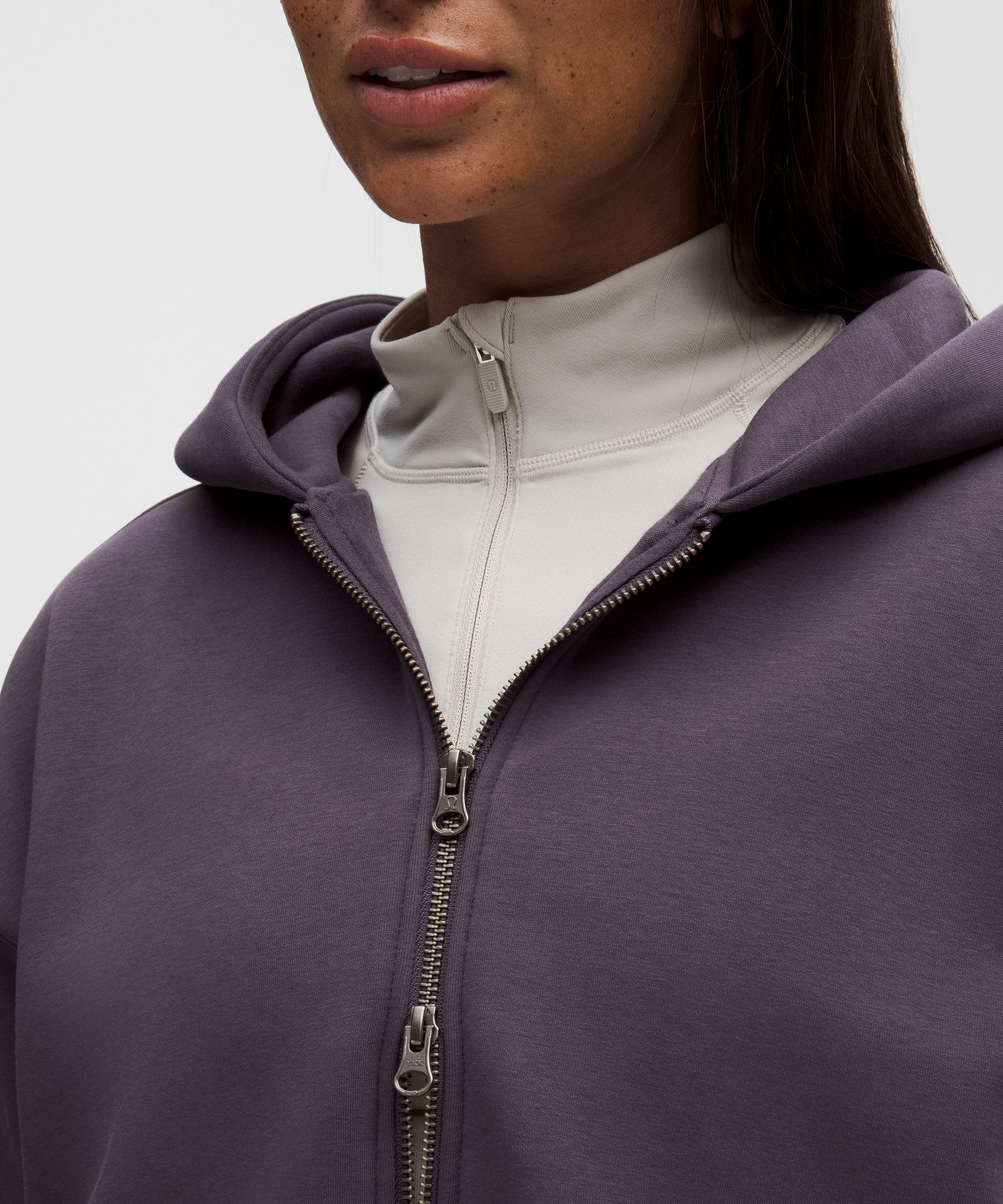 Lululemon Women's Big Cozy Ultra-oversized Full-zip Hoodie In Purple