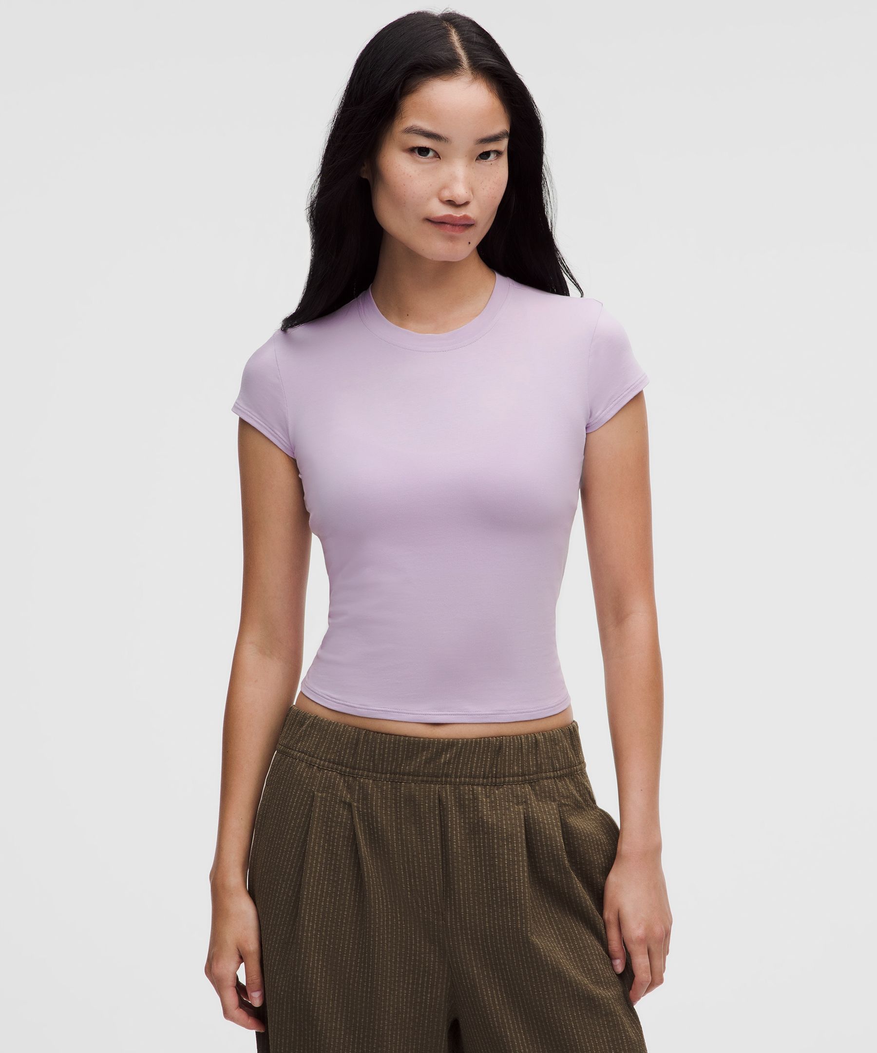 lululemon – Women’s Organic Baby Tee – Color Purple – Size Small