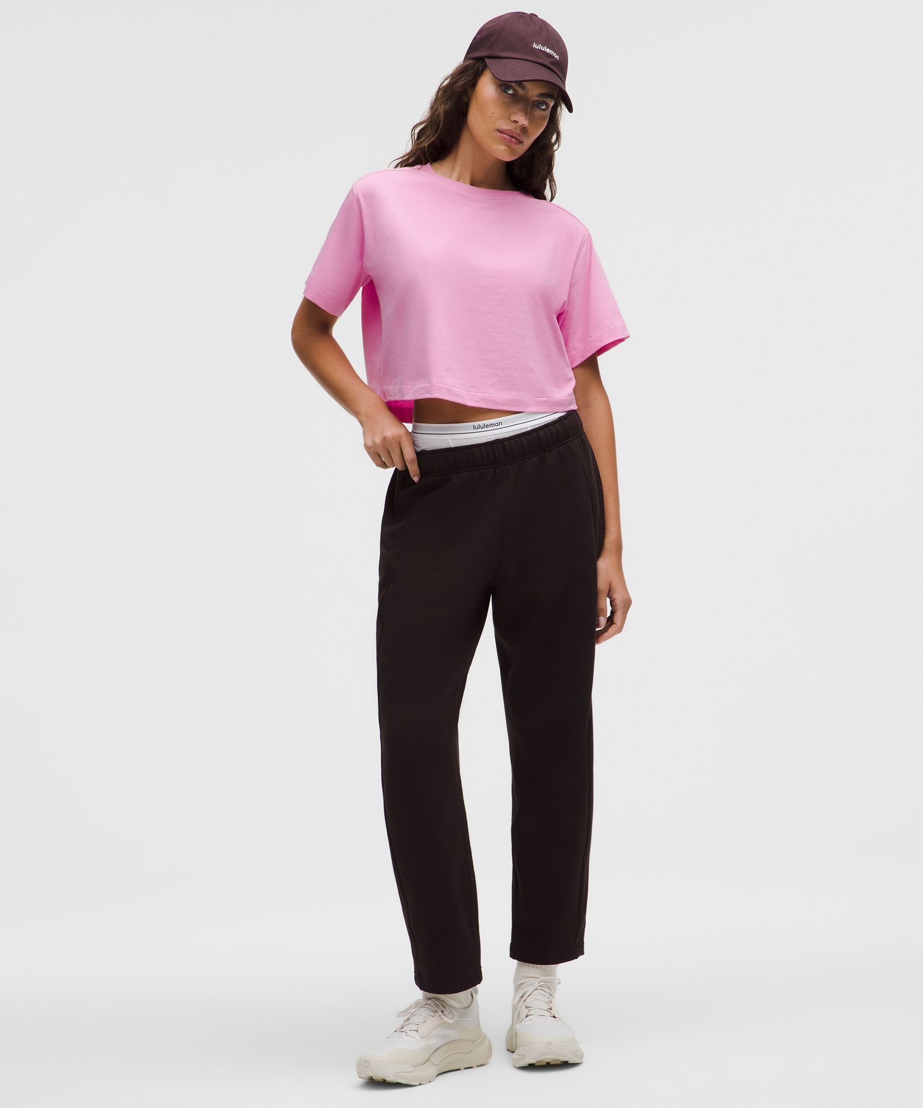 All Yours Organic Cotton Cropped T-Shirt | Women's Short Sleeve Shirts & Tee's