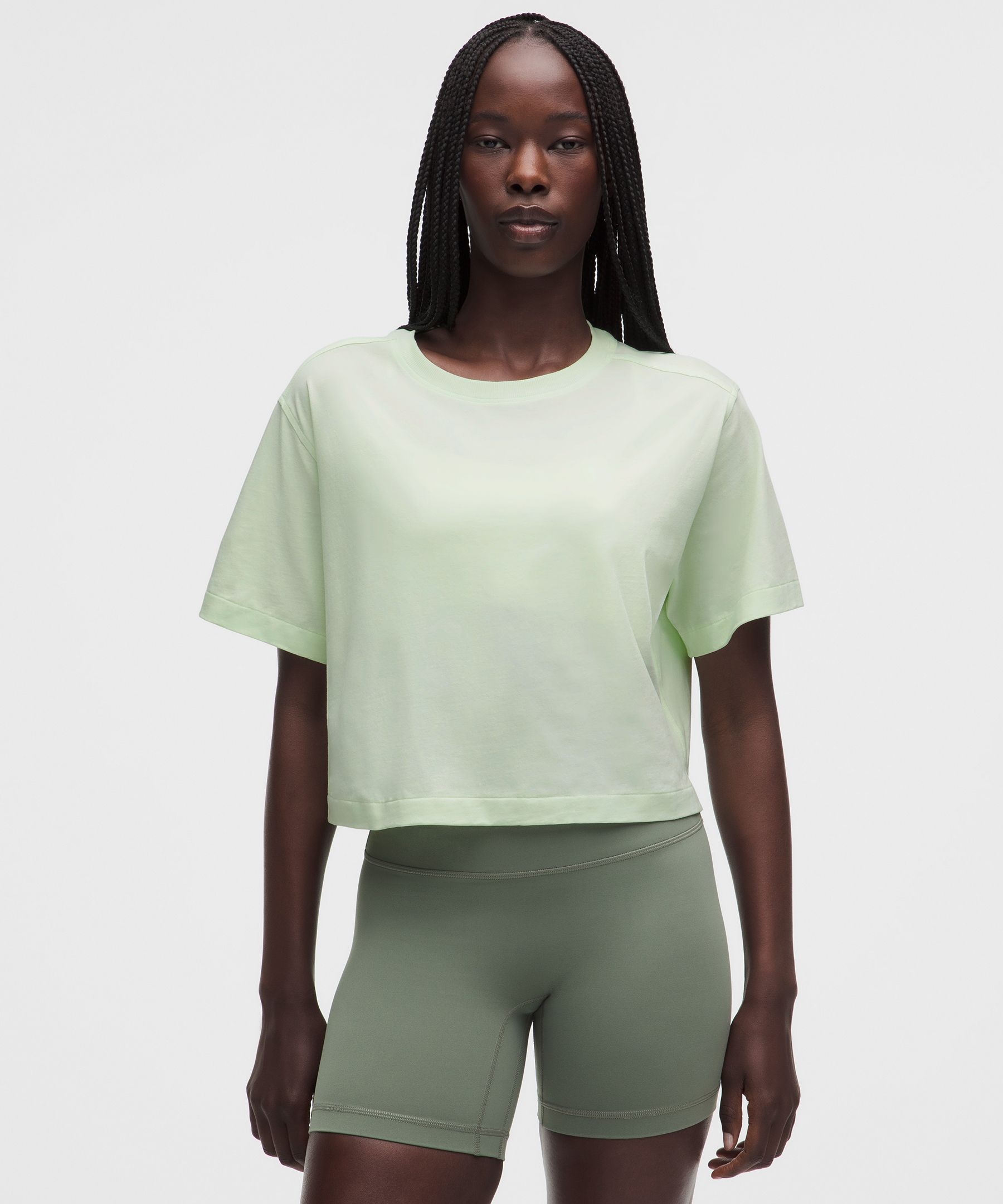 Playera All Yours cropped de algod&oacute;n org&aacute;nico 