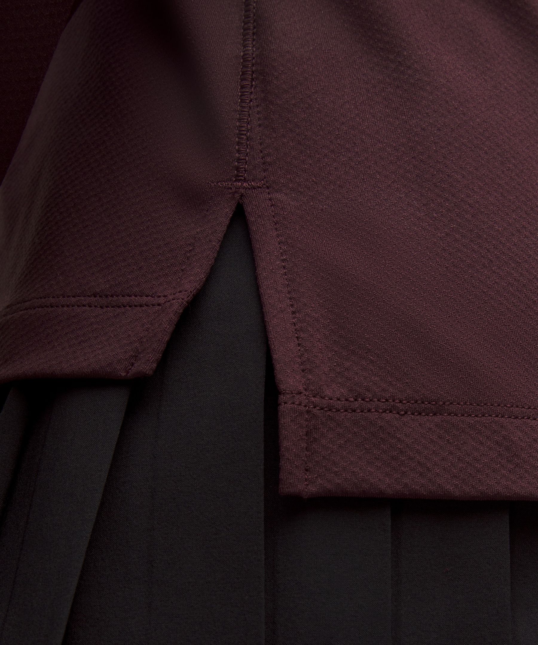 Lululemon Quick-dry Long-sleeve Polo Shirt In Burgundy