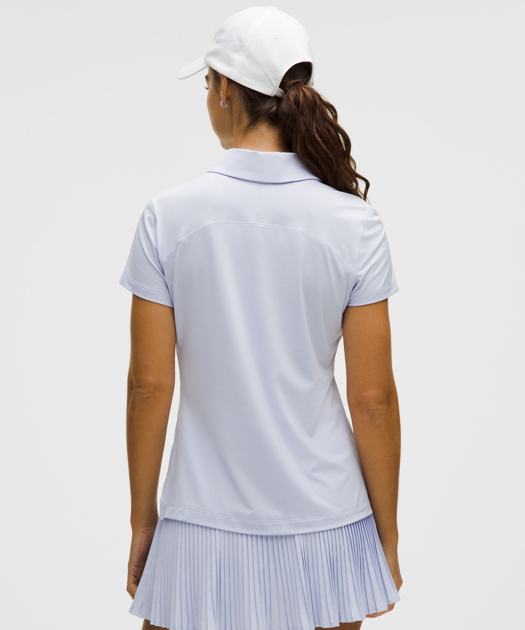 Lululemon Quick-dry Short-sleeve Polo Shirt In Blue