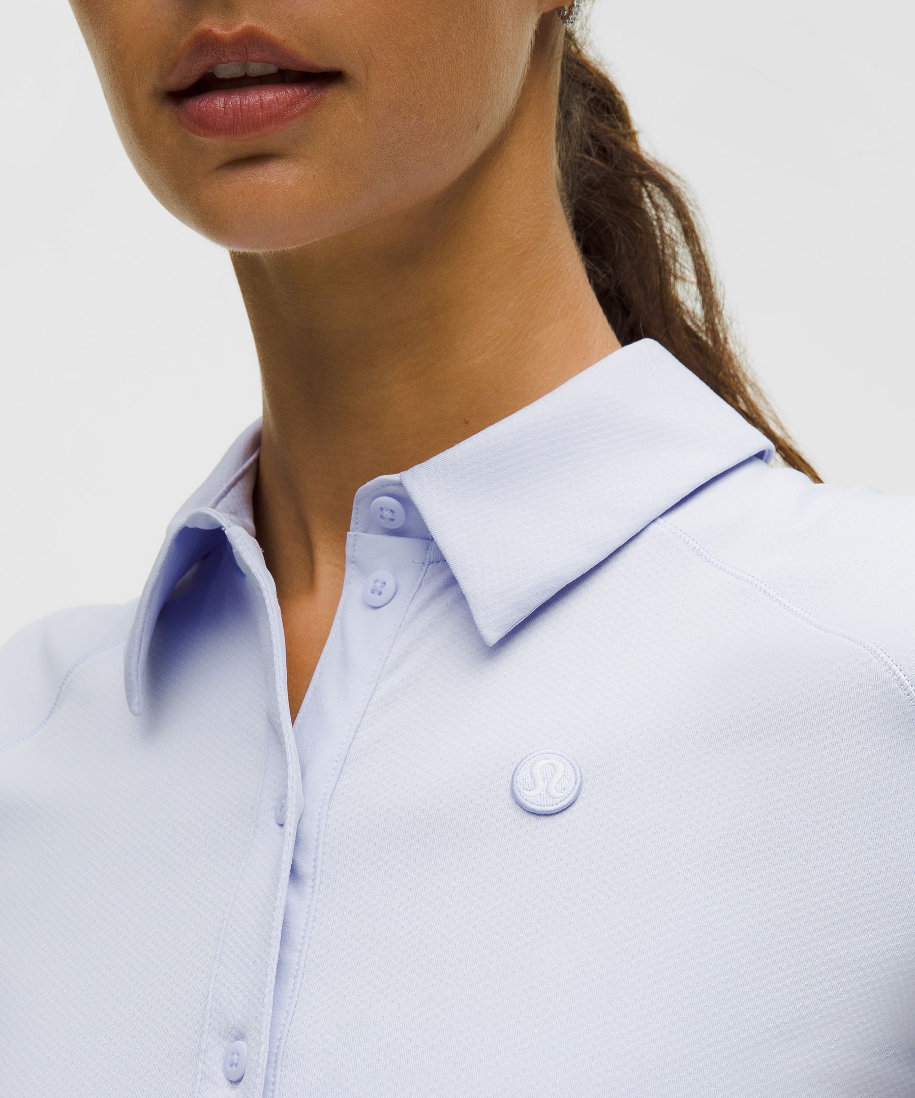 Lululemon Quick-dry Short-sleeve Polo Shirt In Blue