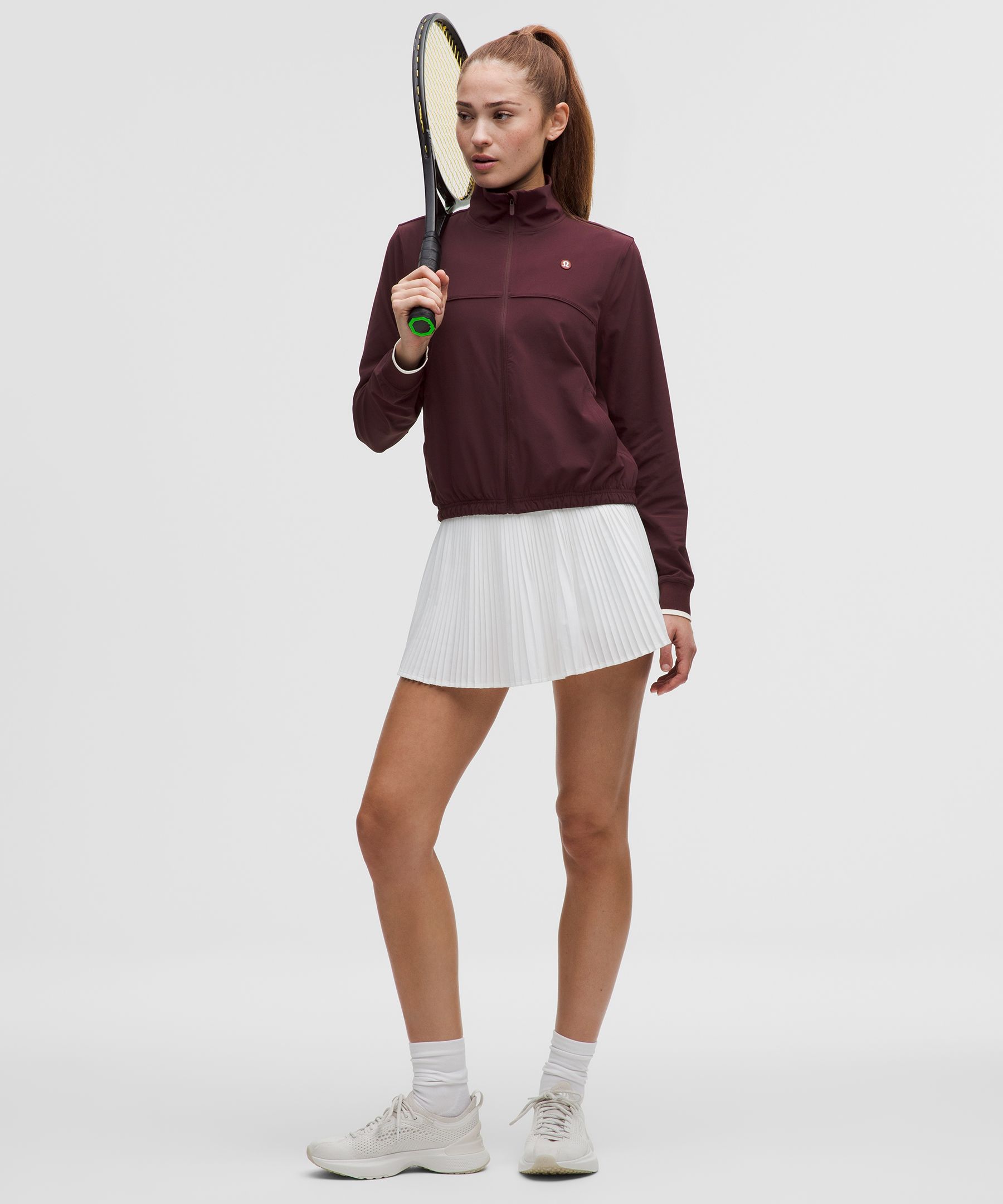 Lululemon Court Rival Tennis Track Jacket In Burgundy