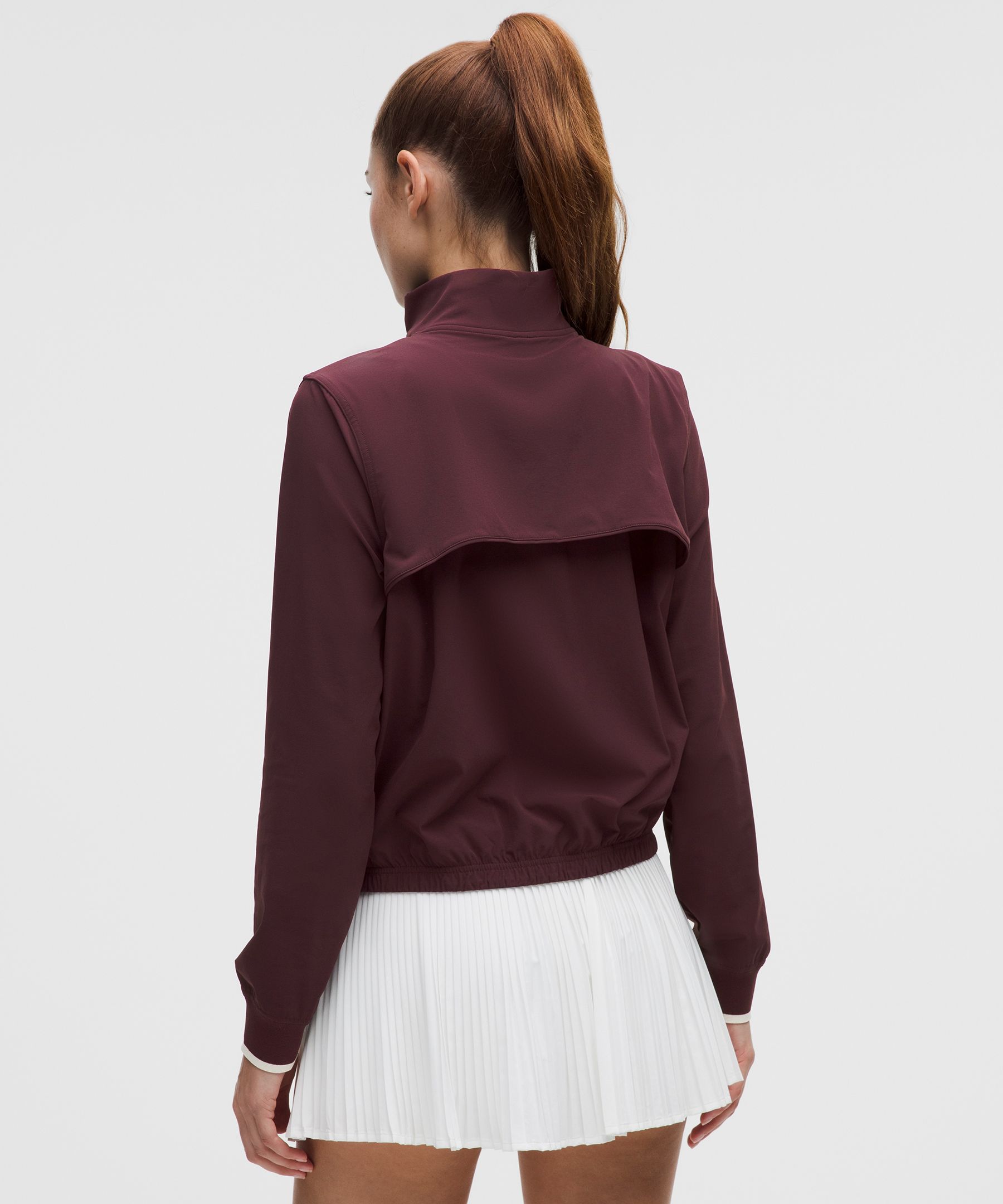 Lululemon Court Rival Tennis Track Jacket In Burgundy