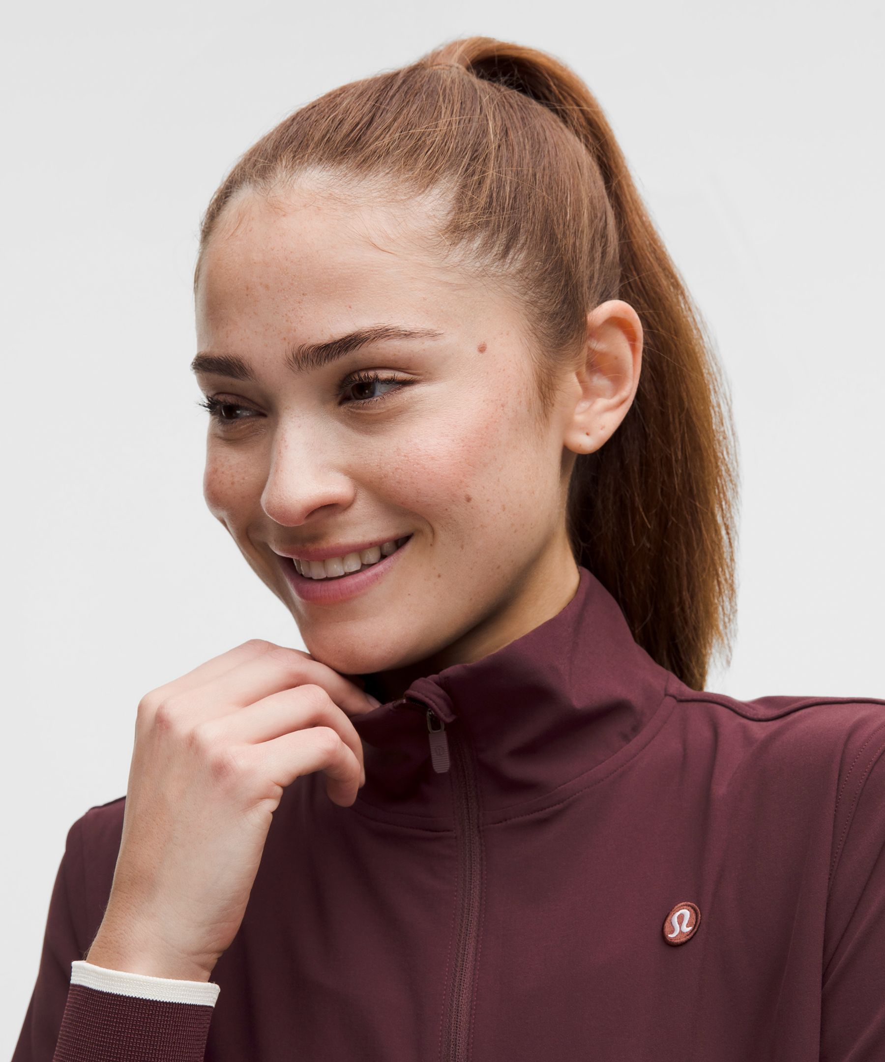 Lululemon Court Rival Tennis Track Jacket In Burgundy