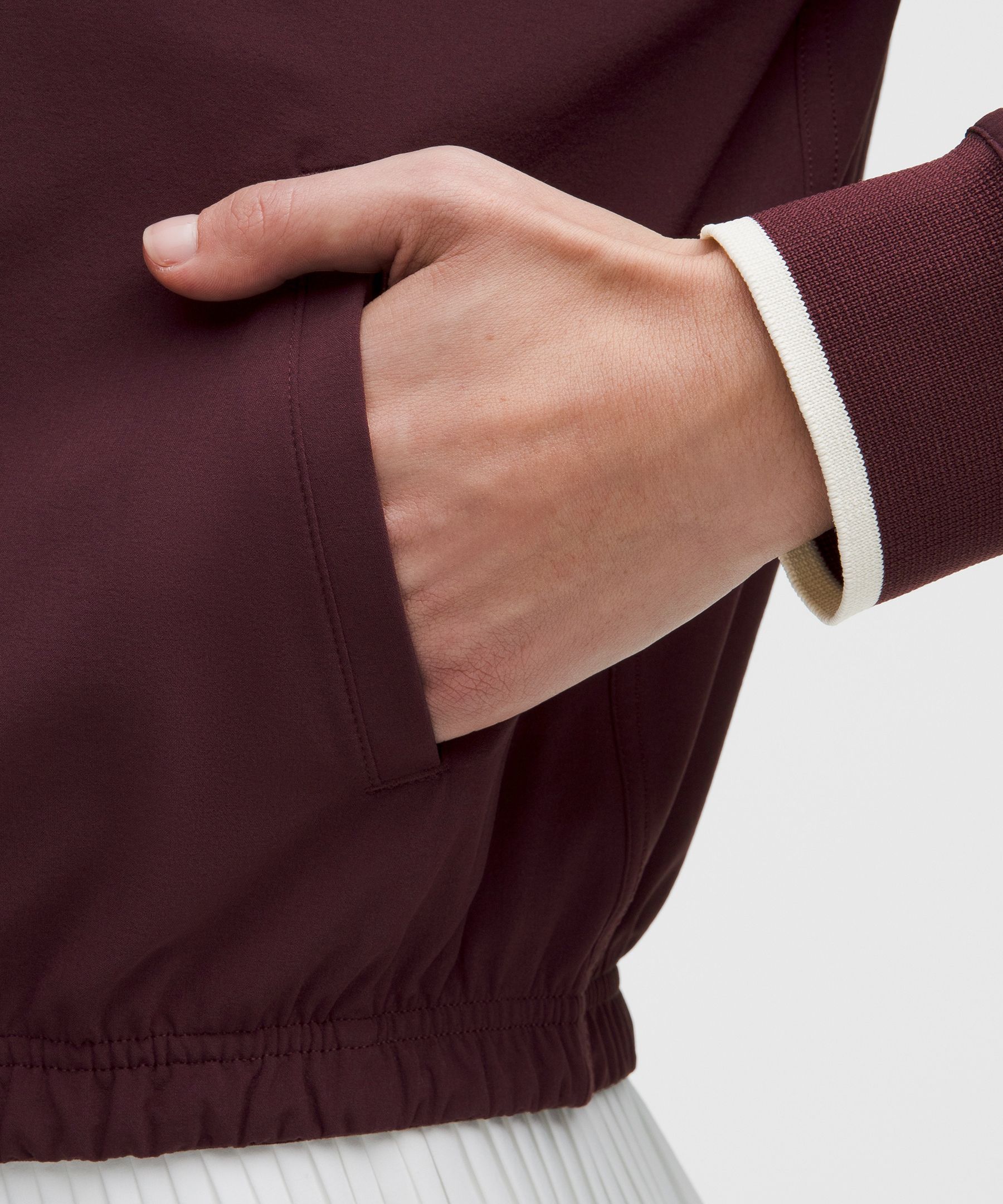 Lululemon Court Rival Tennis Track Jacket In Burgundy