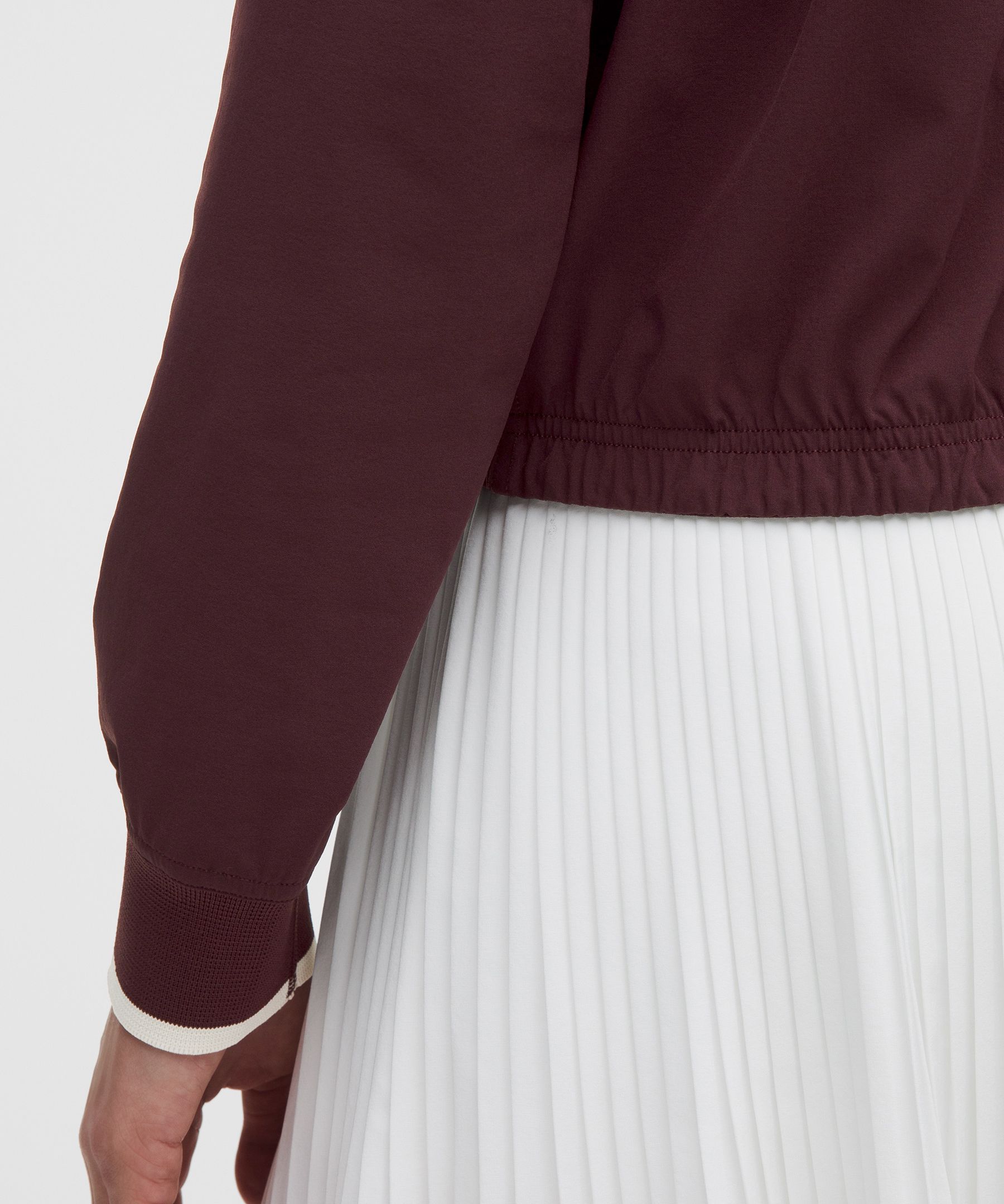 Lululemon Court Rival Tennis Track Jacket In Burgundy
