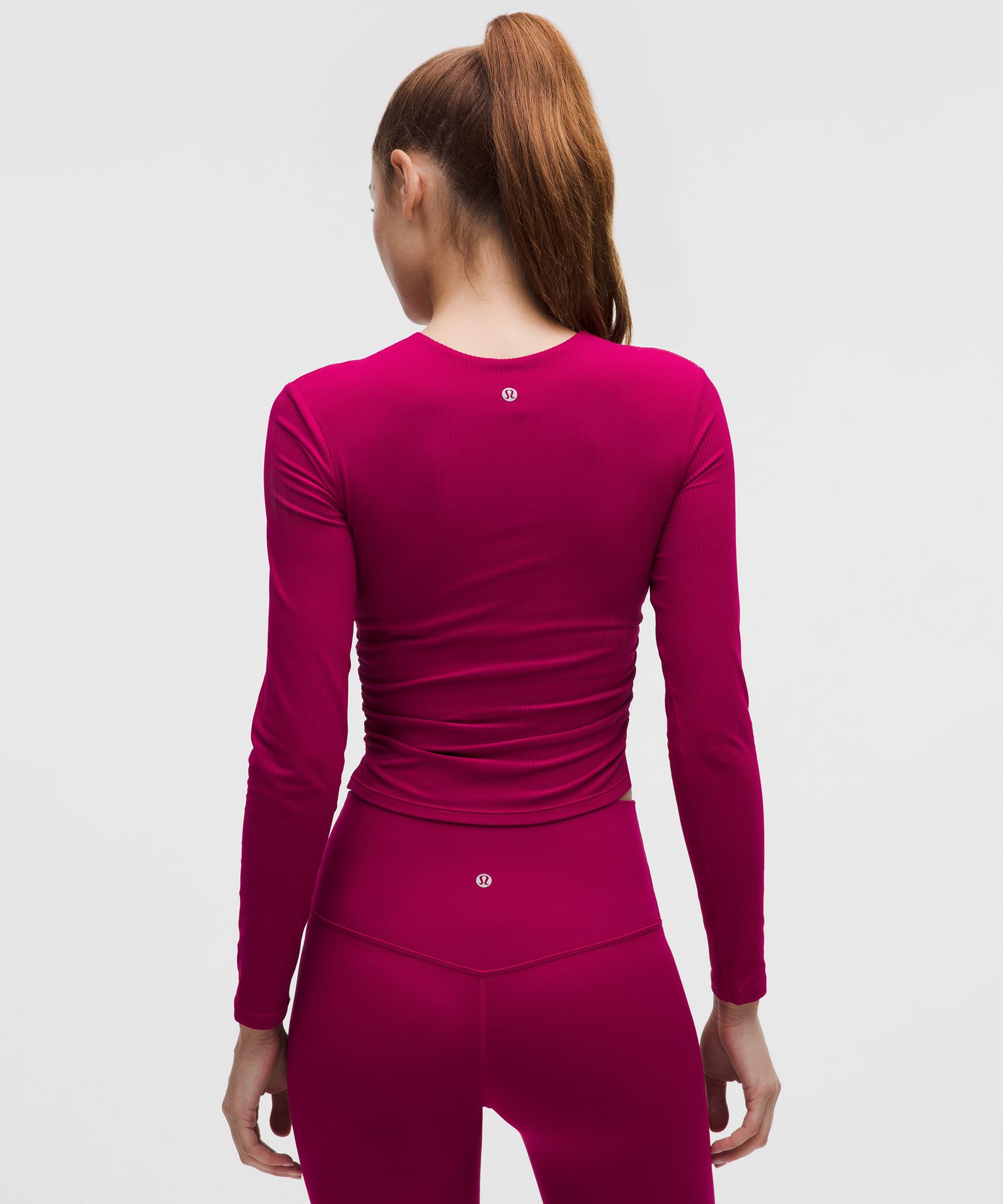 All It Takes Ribbed Nulu V-Neck Long-Sleeve Shirt *B-D Cups