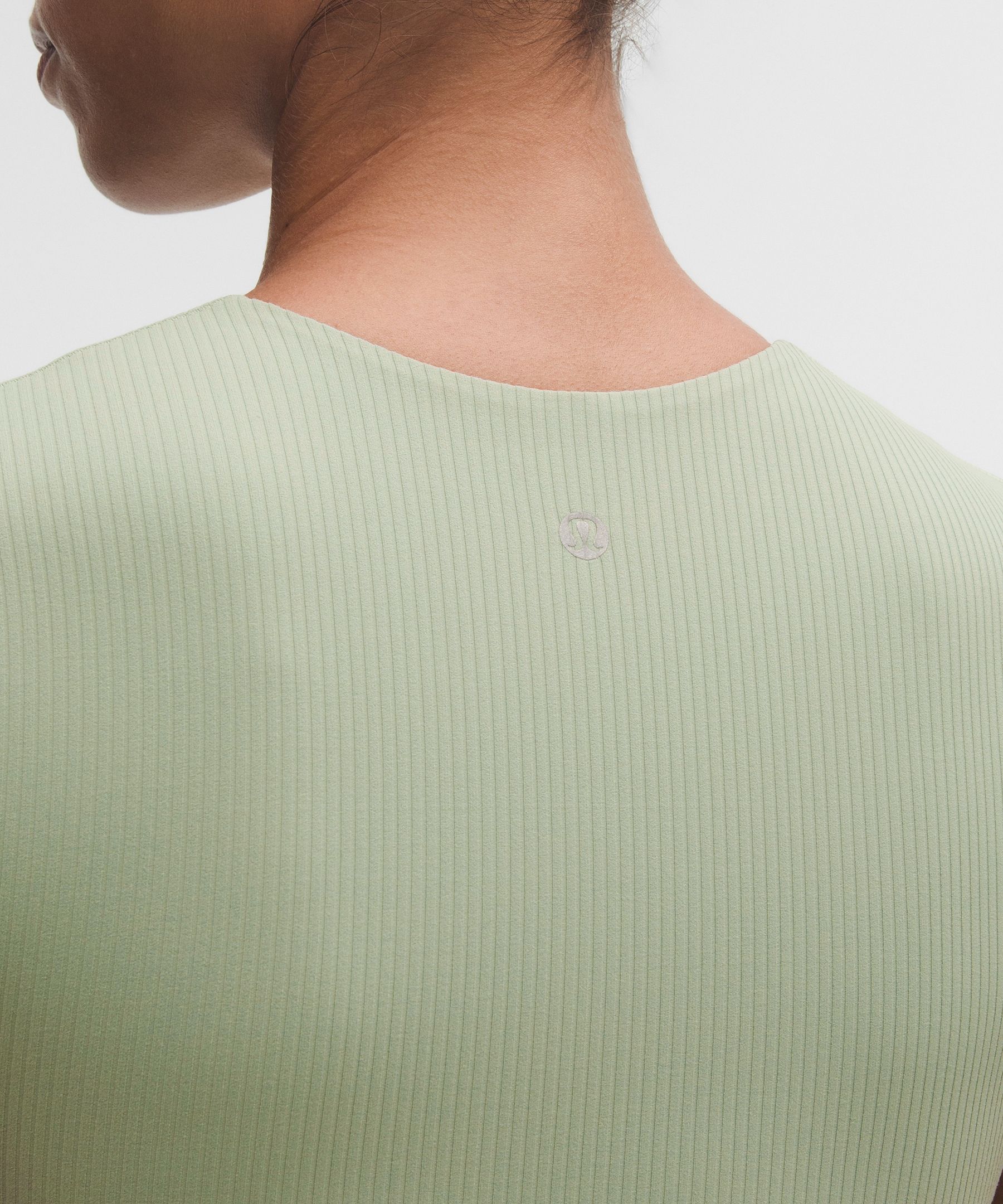 Lululemon All It Takes Ribbed Nulu V-neck T-shirt In Green
