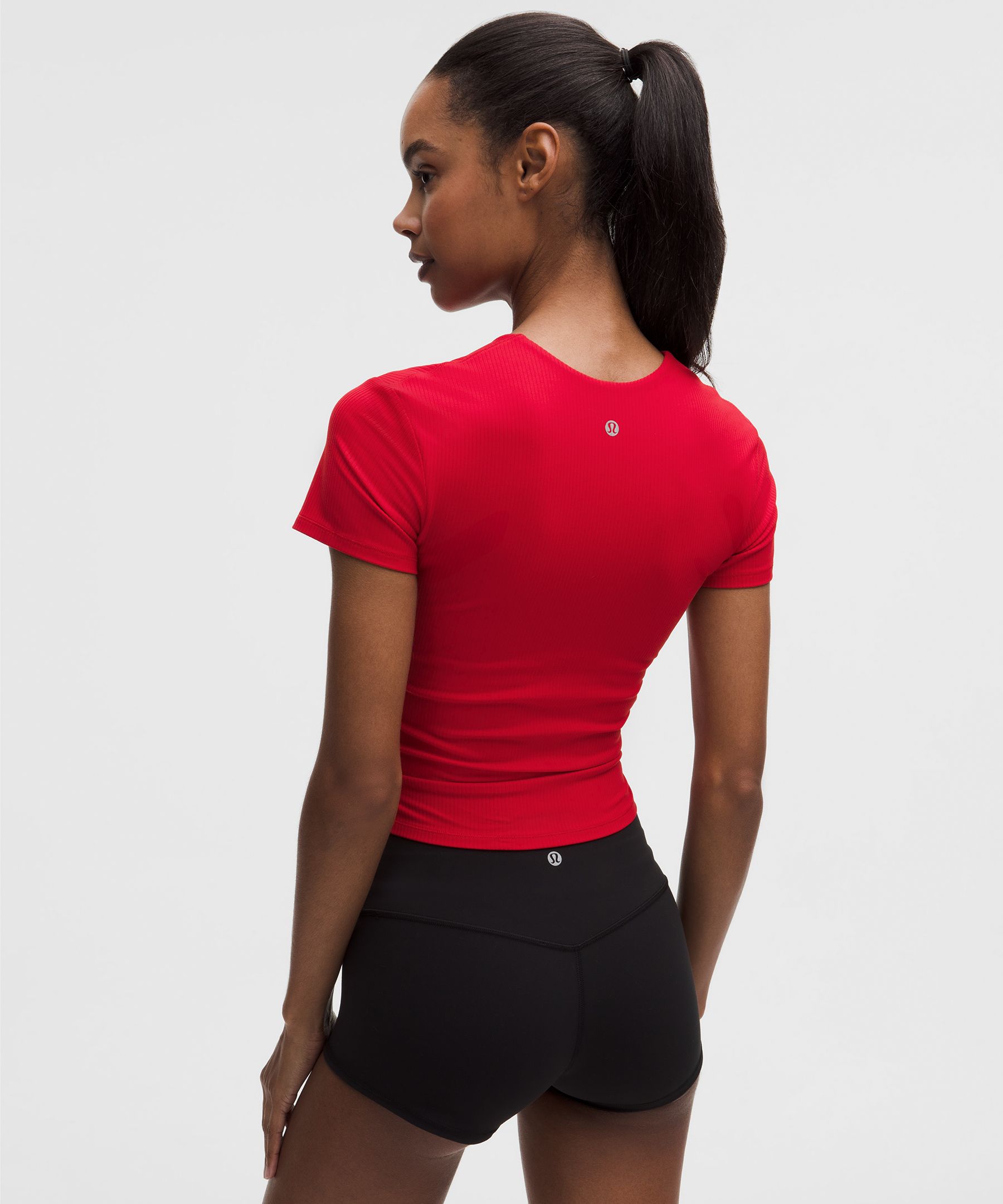 All It Takes Ribbed Nulu V-Neck T-Shirt *B–D Cups