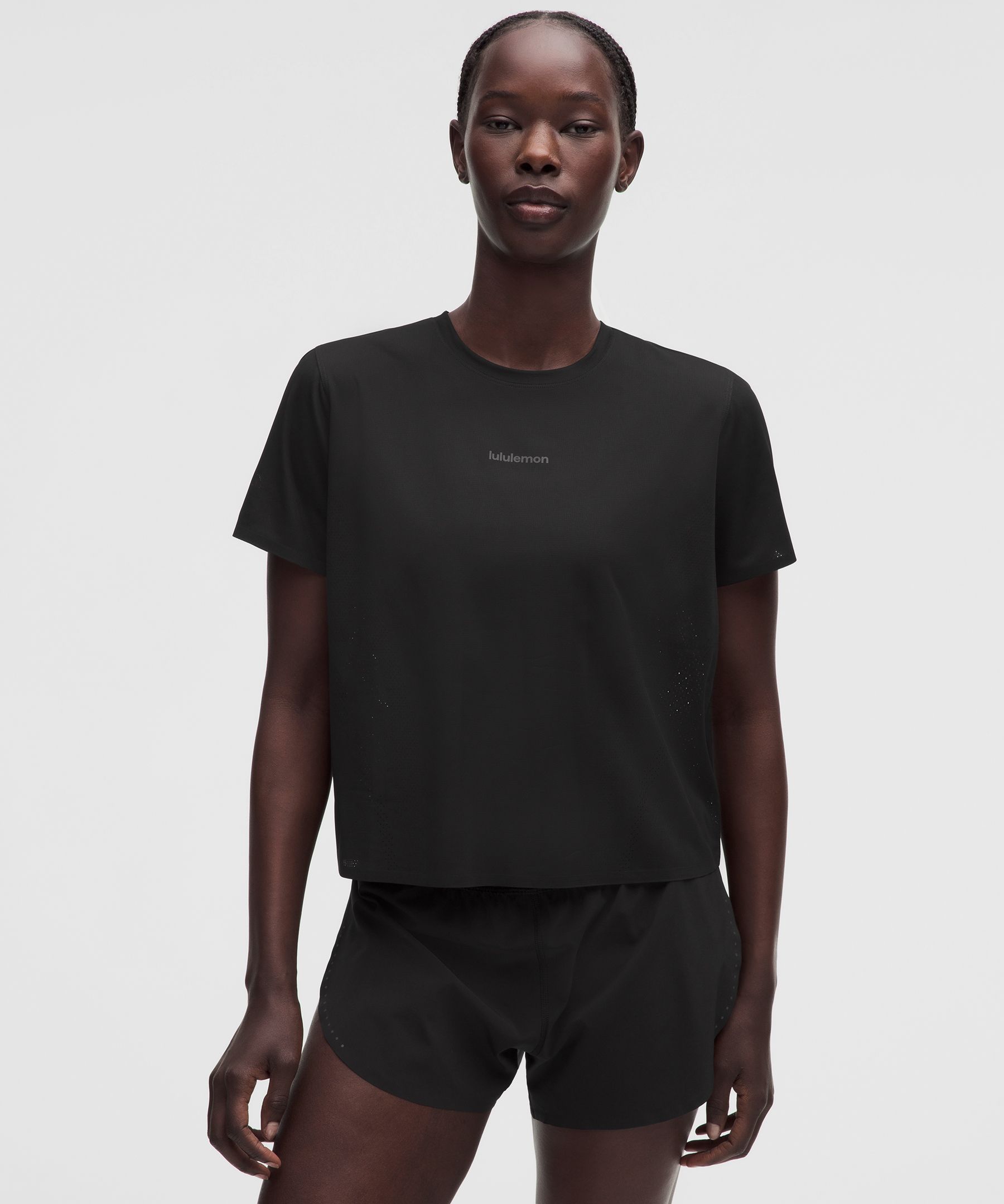 lululemon – Women’s Fast and Free Short-Sleeve Shirt – Color Black – Size Large