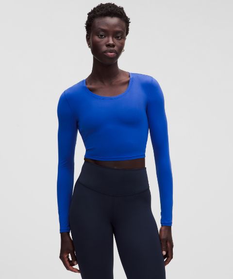 Женская лонгслив-рубашка Lululemon Unrestricted Power Cropped