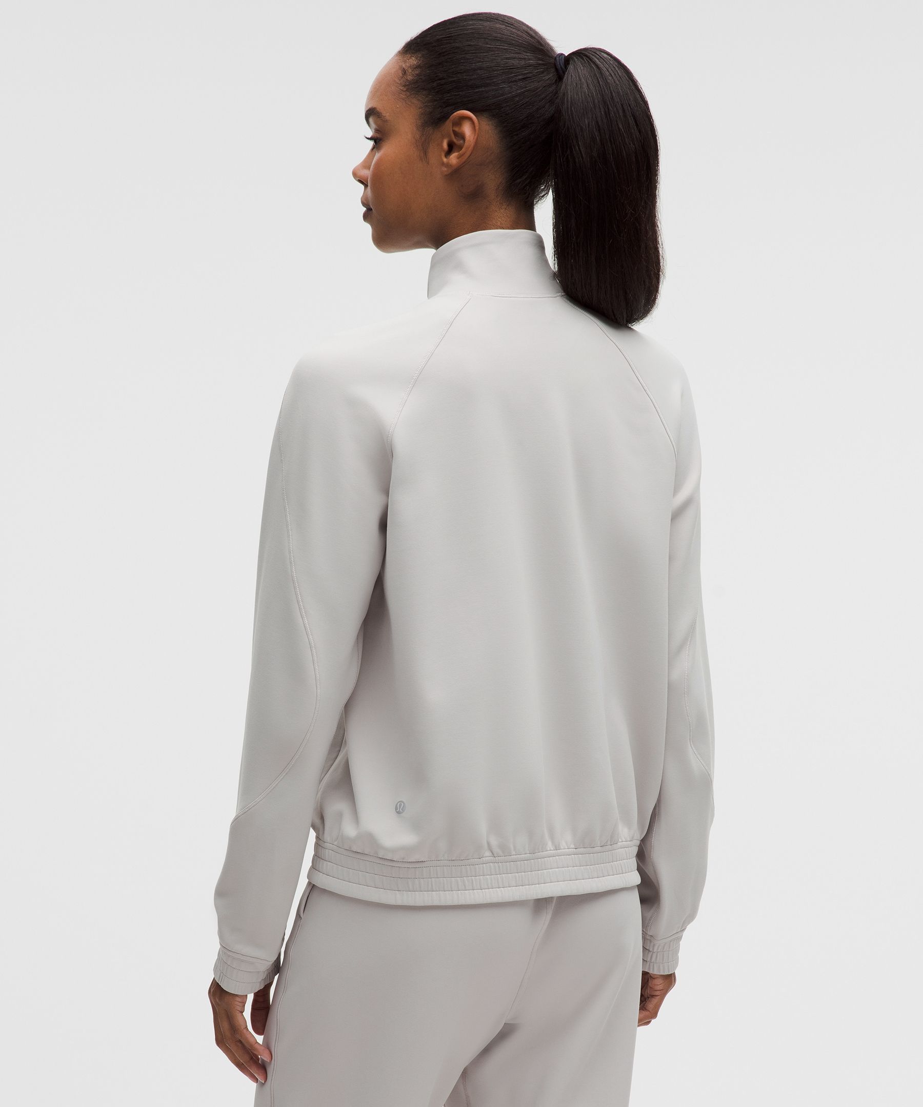 Lululemon Adapted State Thermal Track Jacket In White