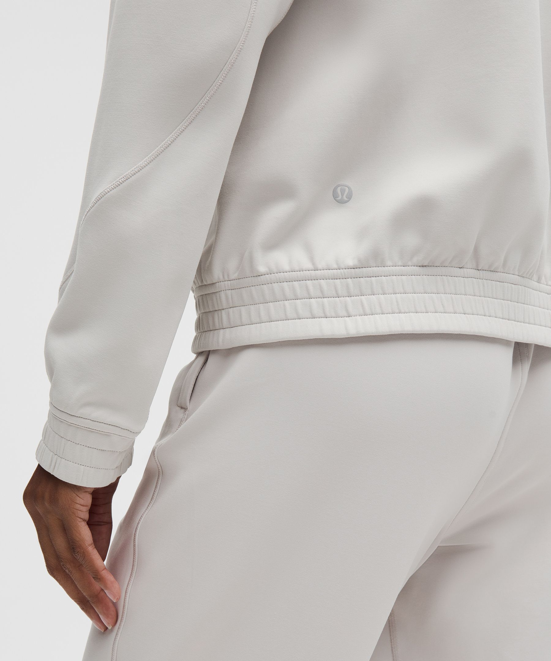 Lululemon Adapted State Thermal Track Jacket In White