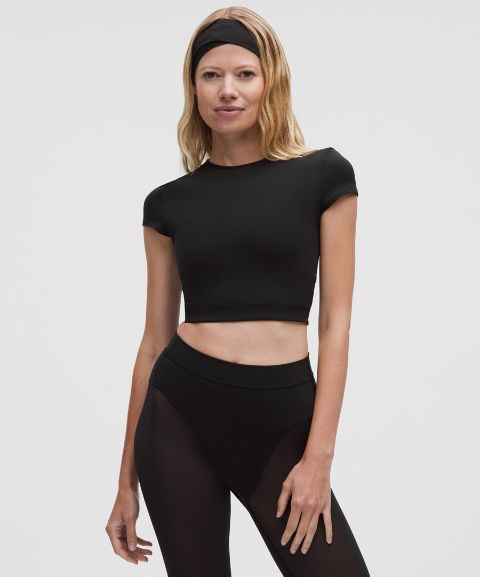 Lululemon Nulu Mesh-Back Baby Tee