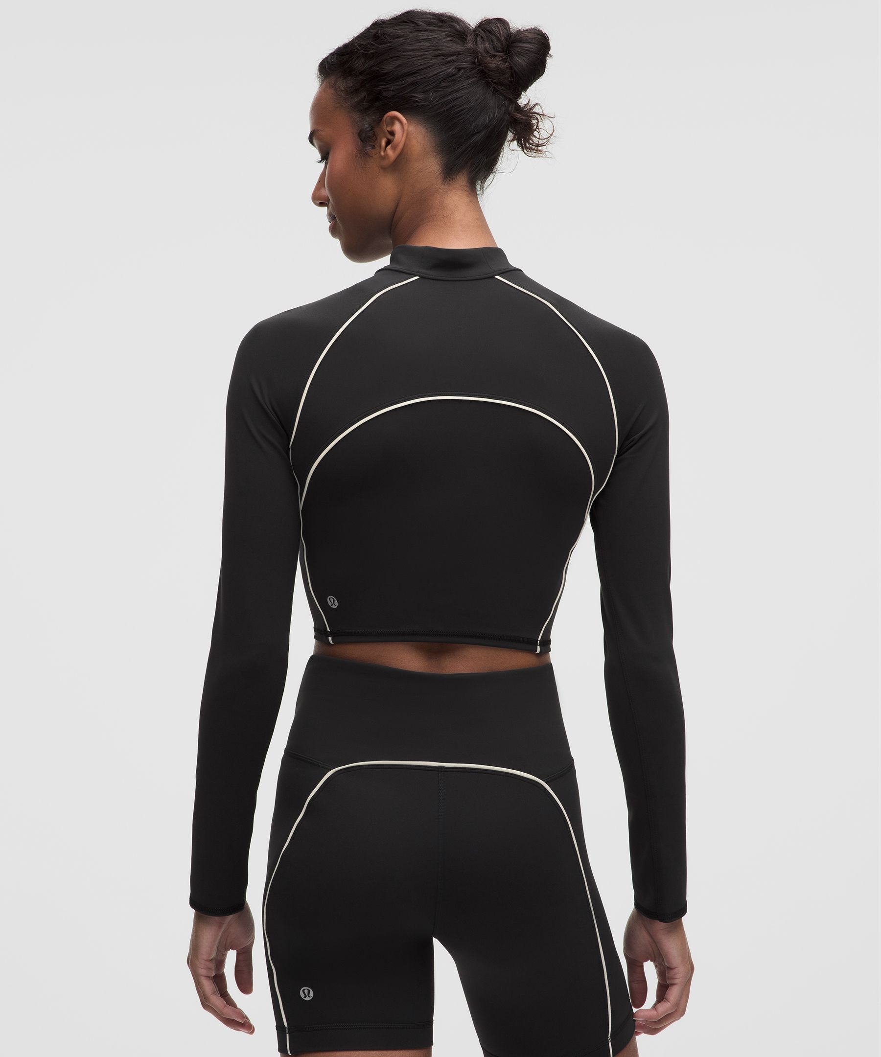 Wunder Train Cropped Long-Sleeve Half Zip