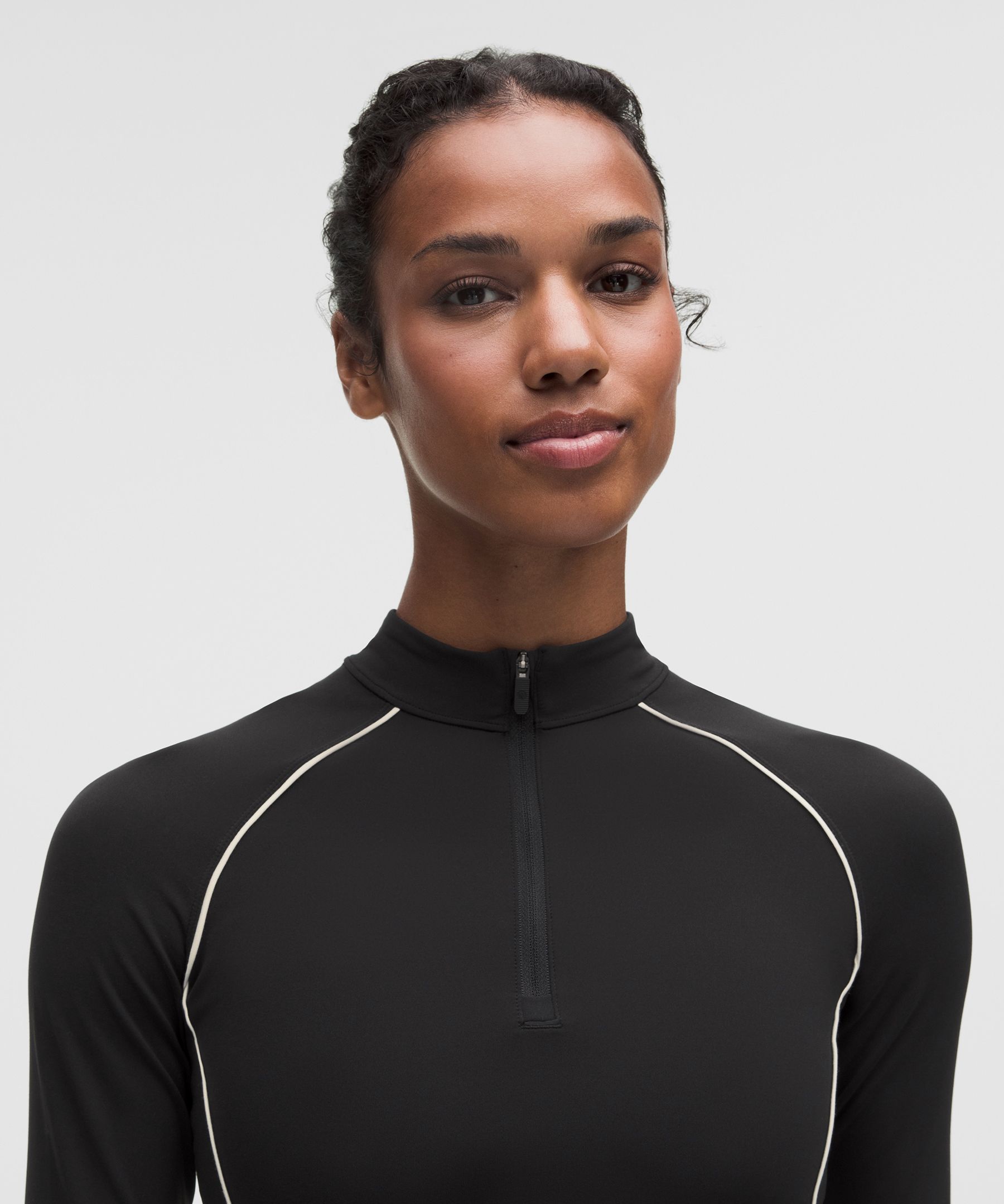 Wunder Train Cropped Long-Sleeve Half Zip
