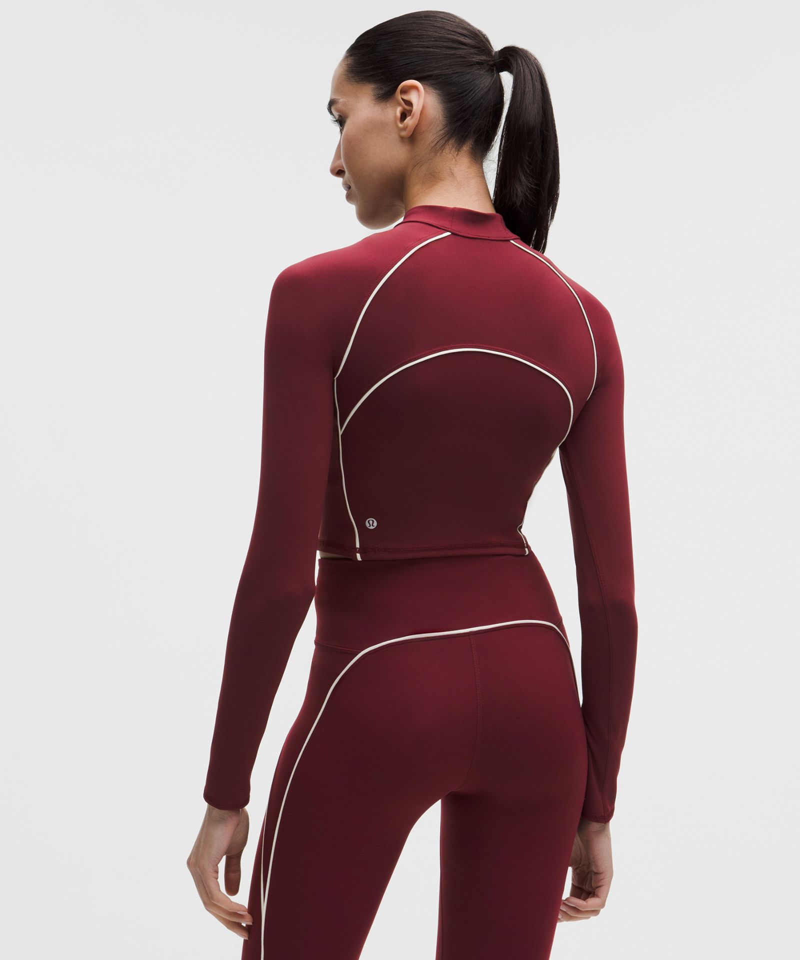 Lululemon Wunder Train Cropped Long-Sleeve Half Zip — фото 3