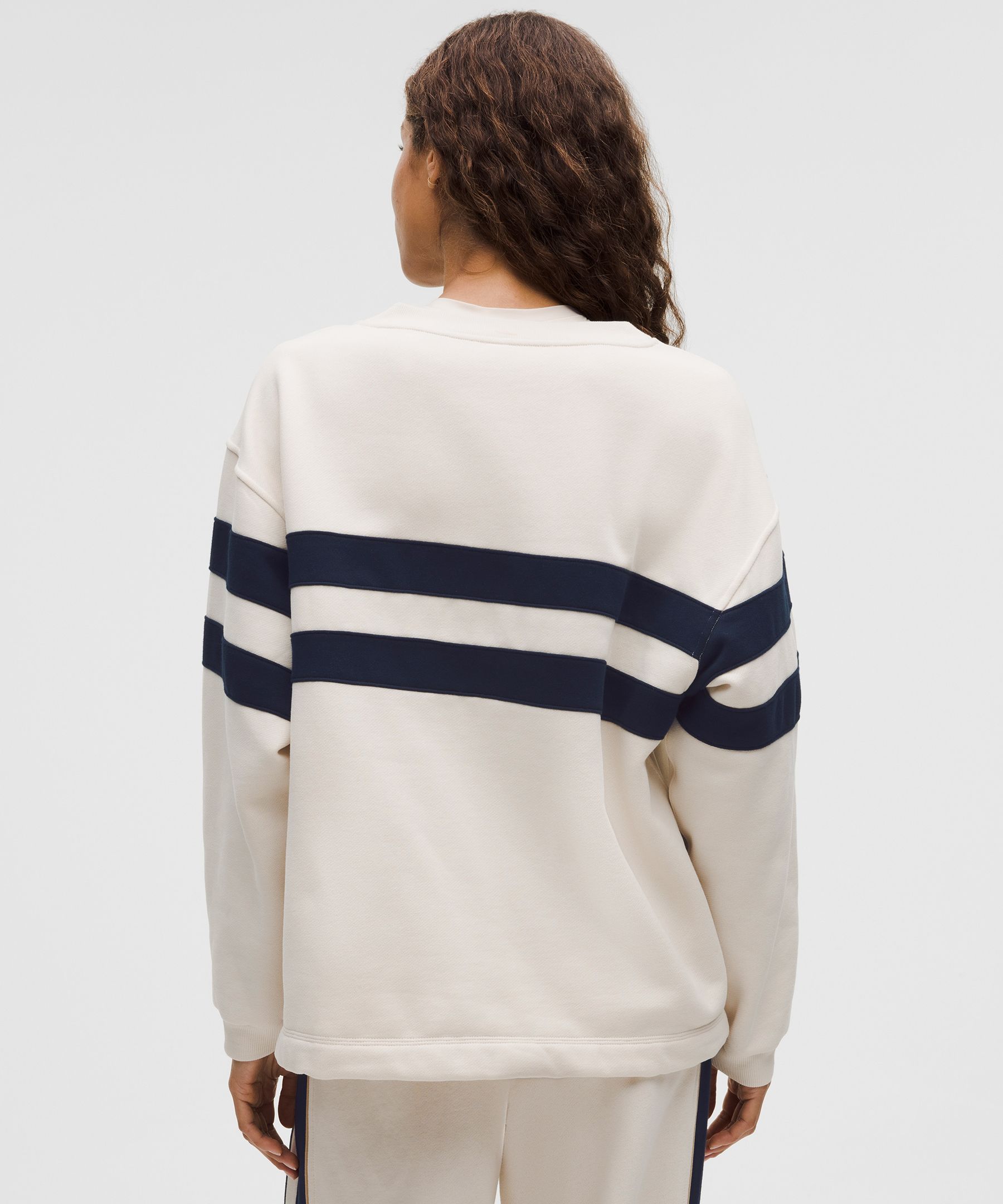 Women's Steady State Oversized Pullover *Stripe