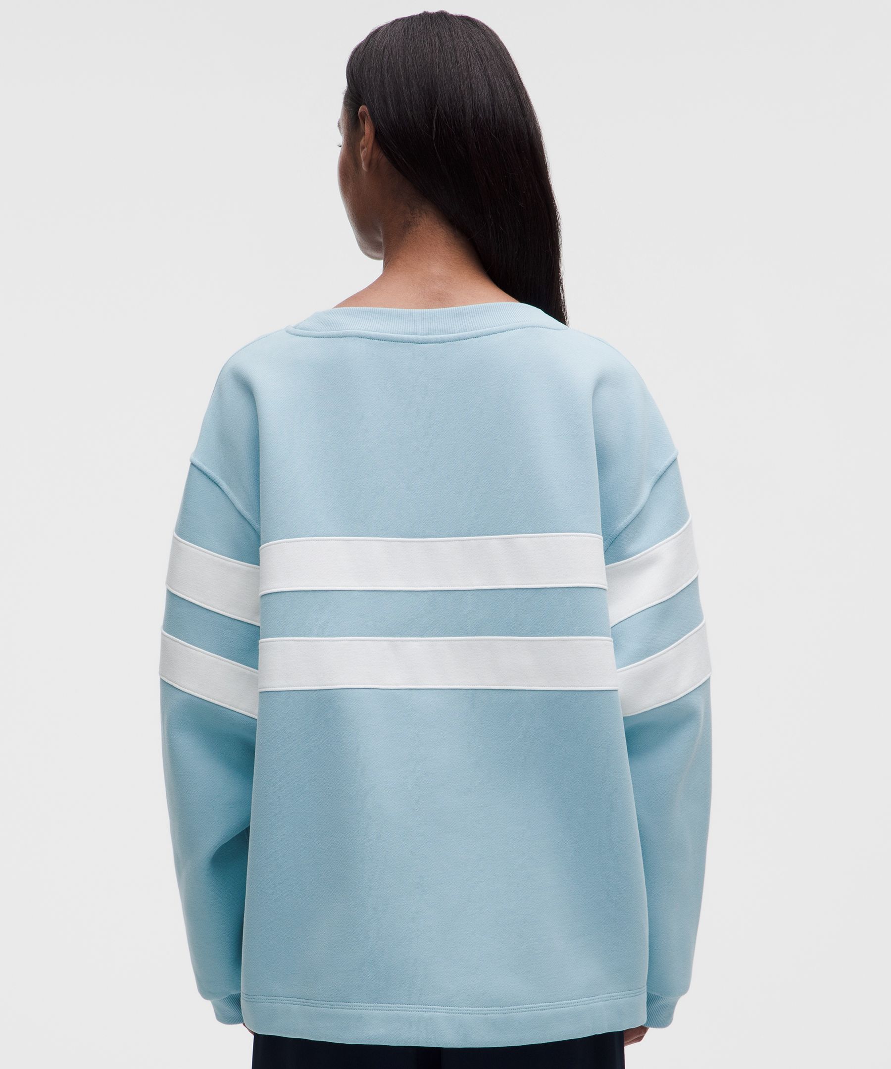 Women's Steady State Oversized Pullover *Stripe