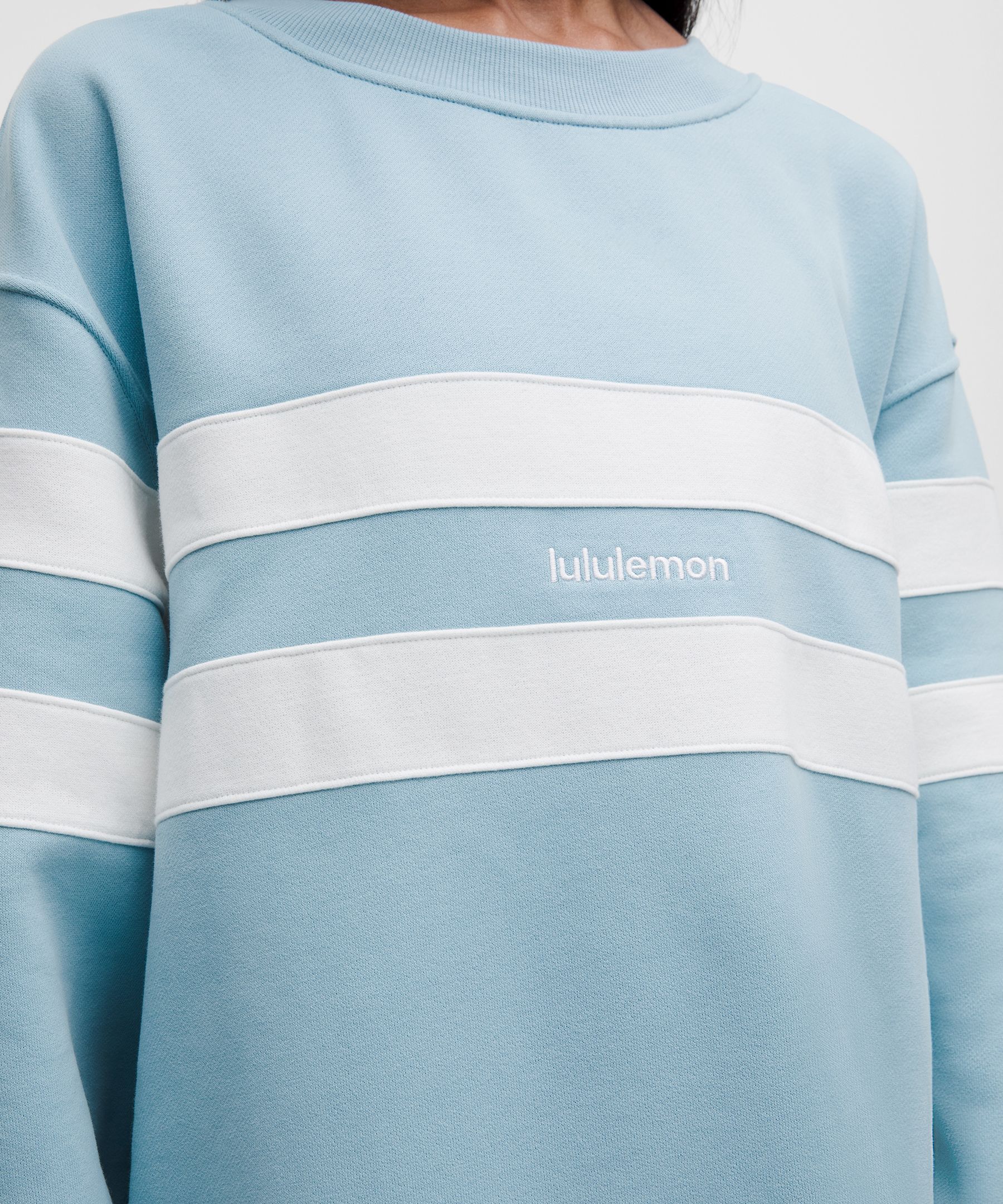 Women's Steady State Oversized Pullover *Stripe