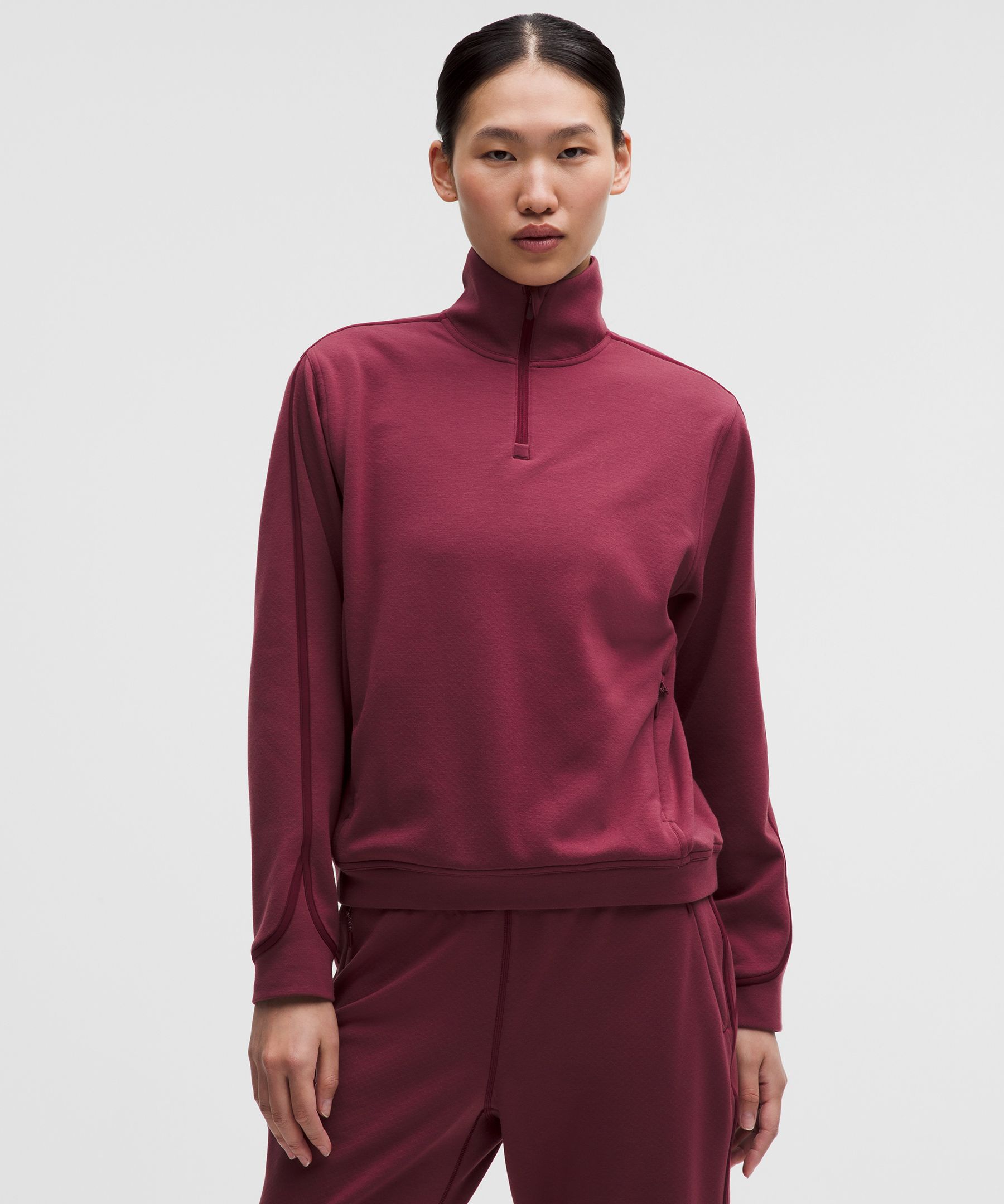 Textured Fleece Half Zip