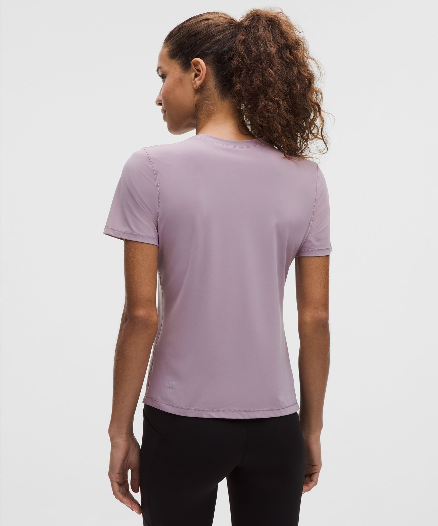 Side-Ruched Running Short-Sleeve Shirt