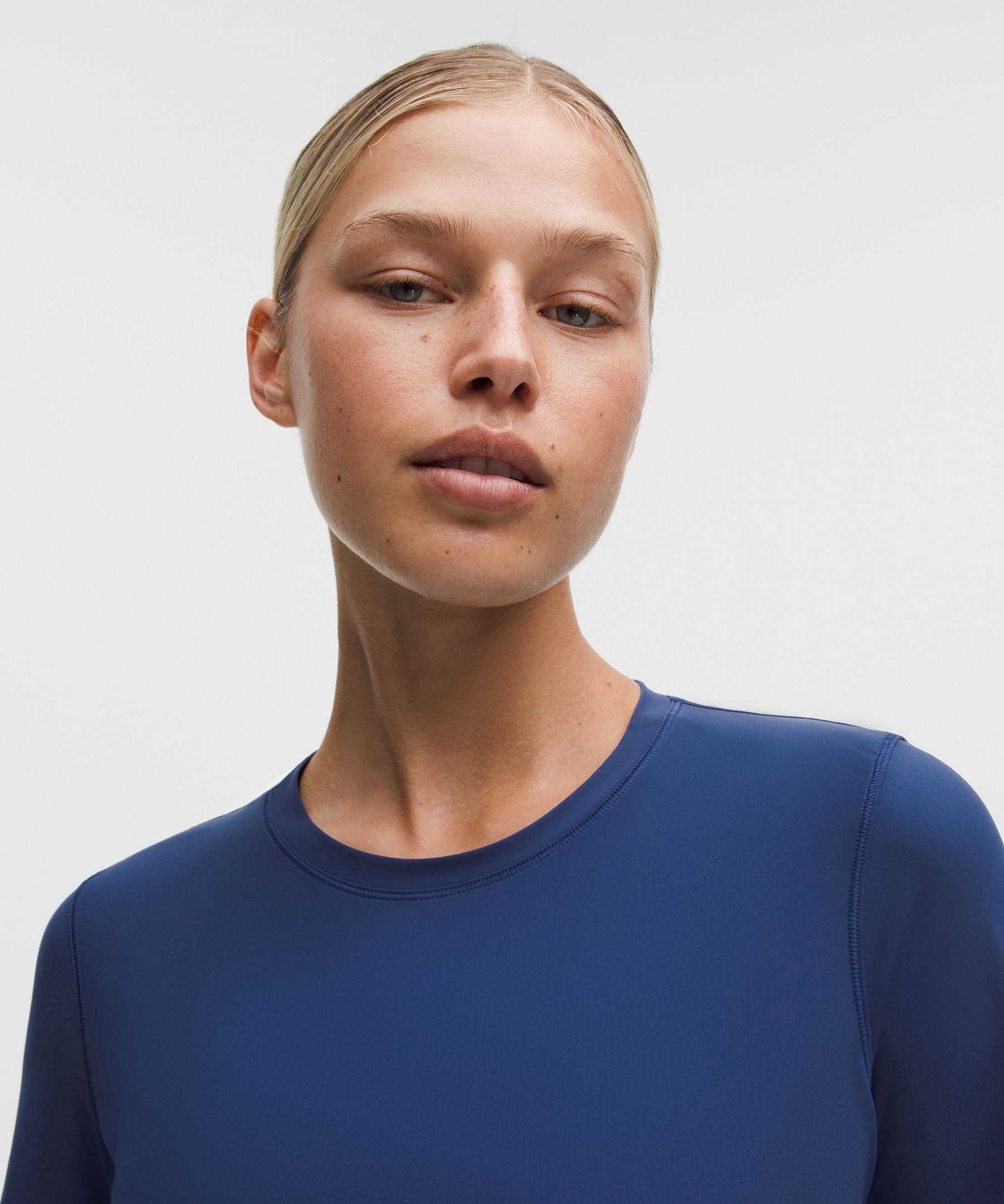 Side-Ruched Running Short-Sleeve Shirt