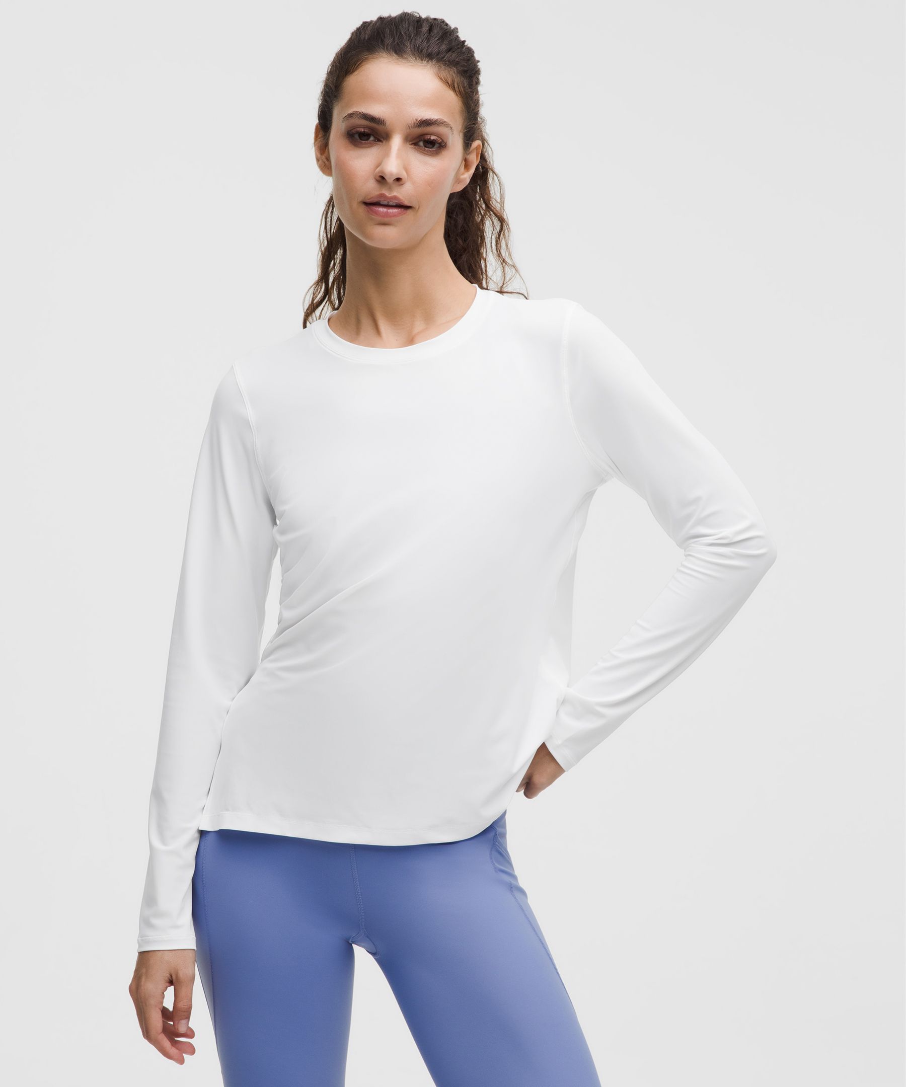 Side-Ruched Running Long-Sleeve Shirt