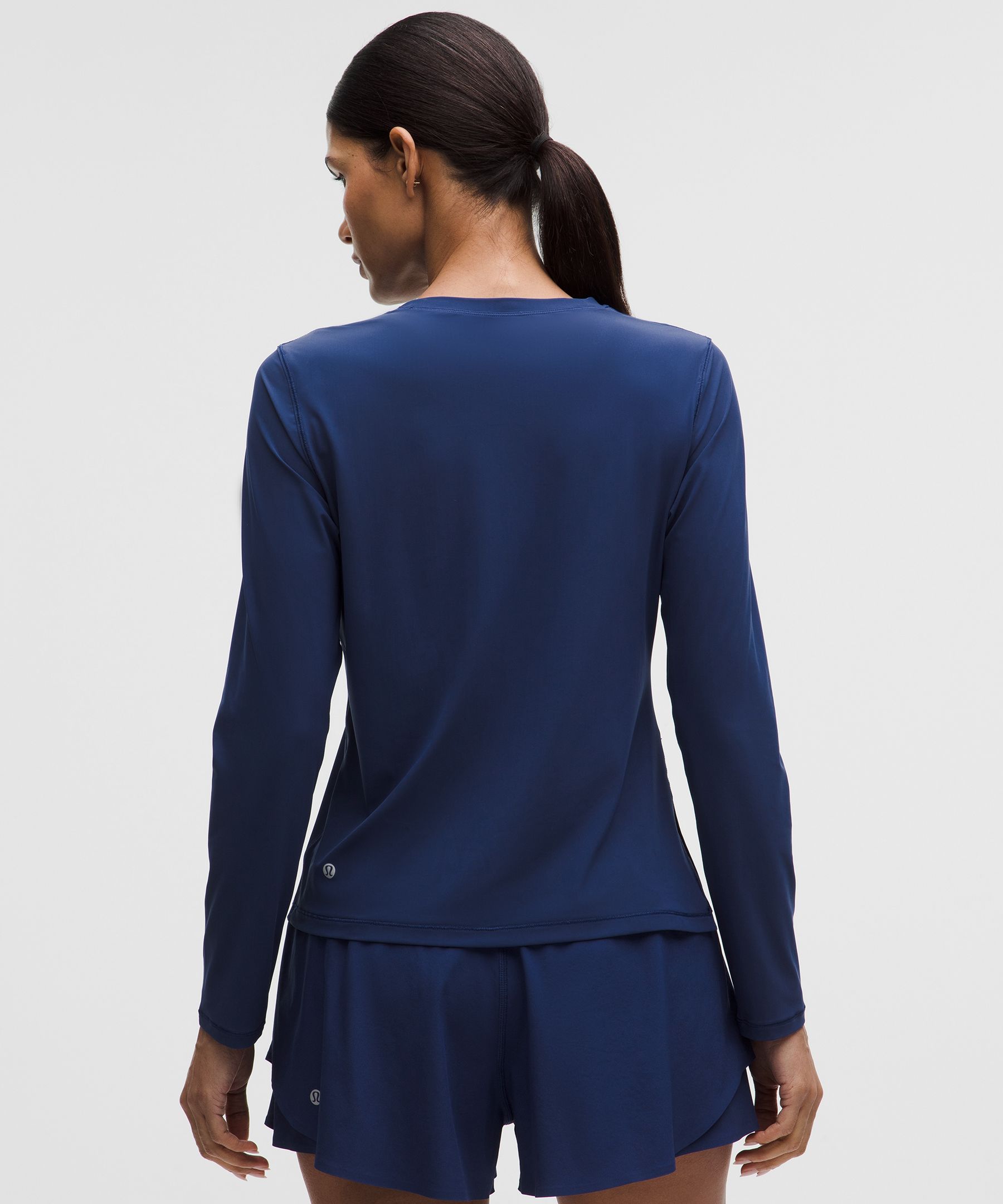 UV-Protective Side Ruched Running Long Sleeve