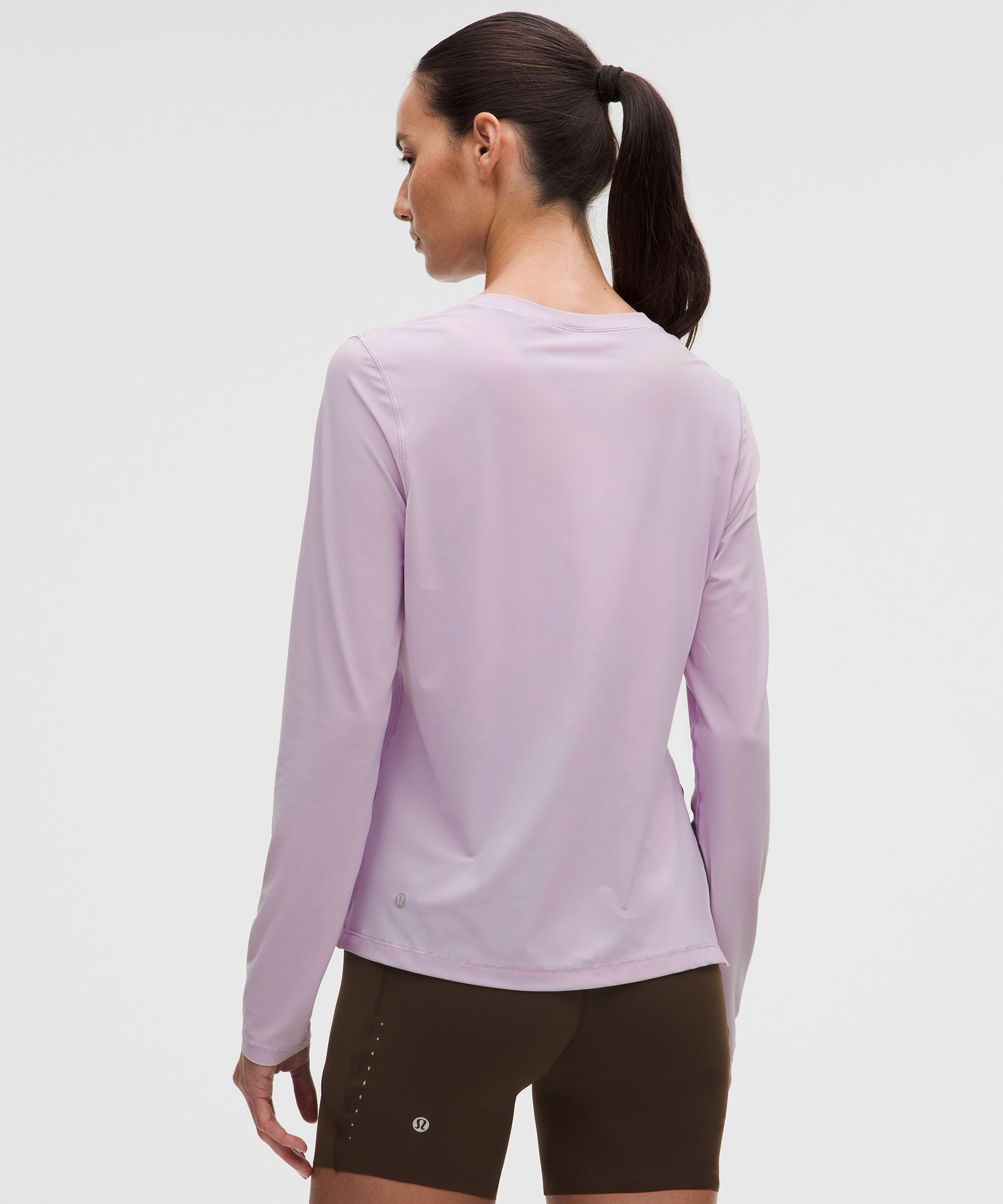 UV-Protective Side Ruched Running Long Sleeve