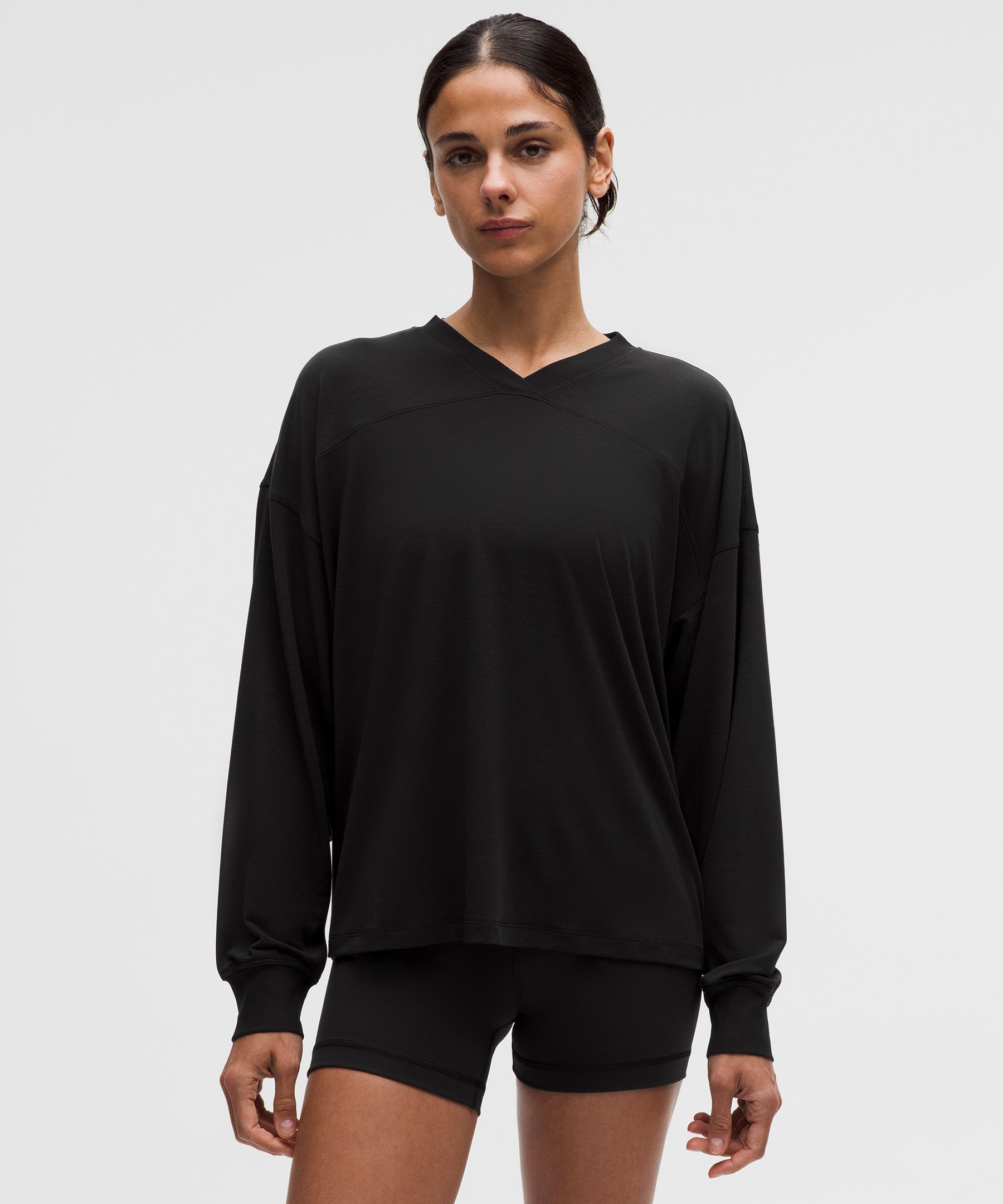 Jersey Training V-Neck Long-Sleeve Shirt